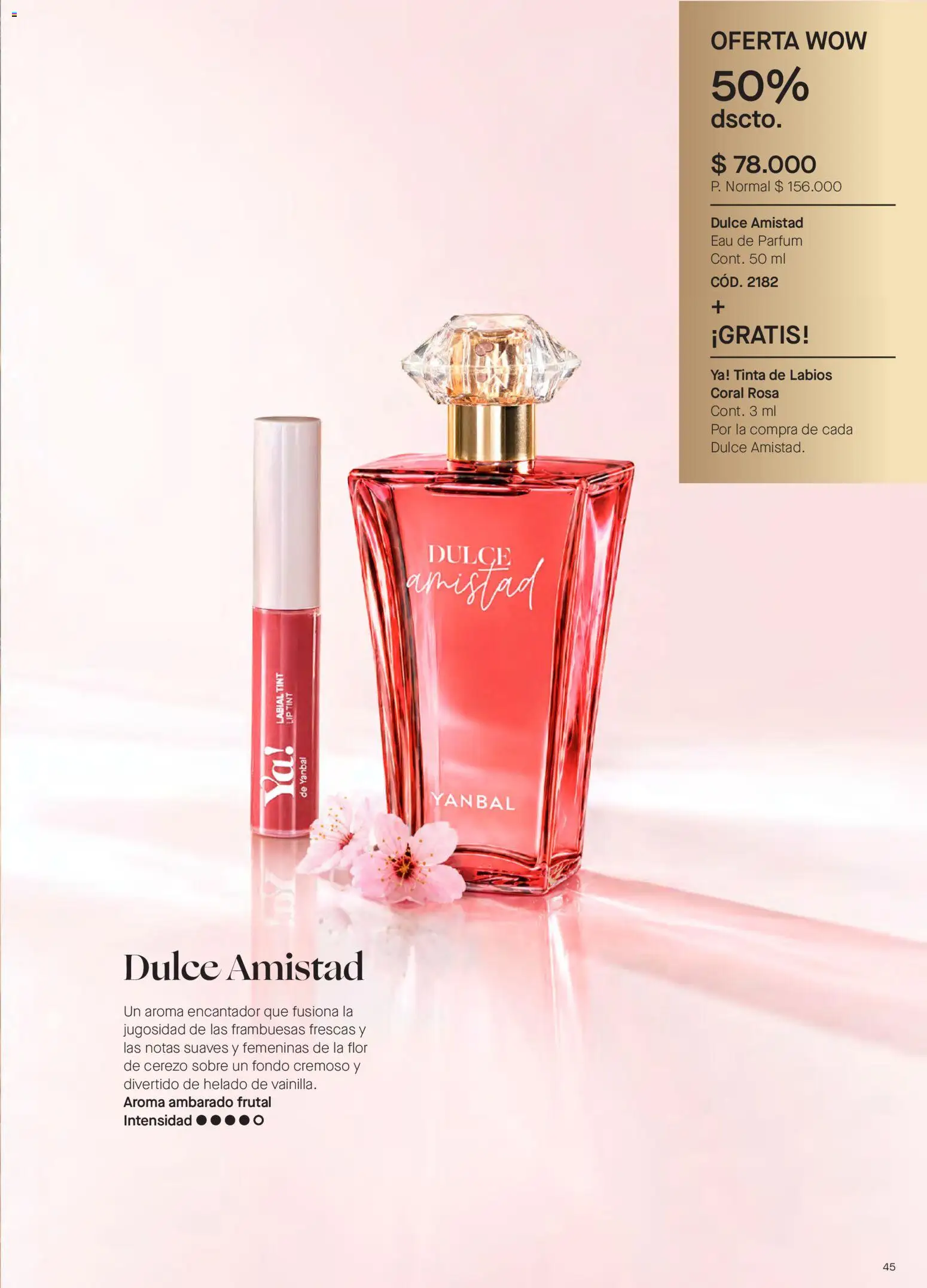 Yanbal revista - valida desde el 10/10/2026 | Página: 45 | Productos: Helado, Sobre, Frambuesas