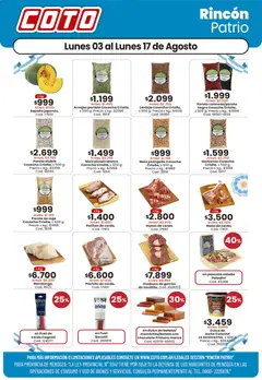 Vista previa Coto ofertas válido desde el 03/08/2026