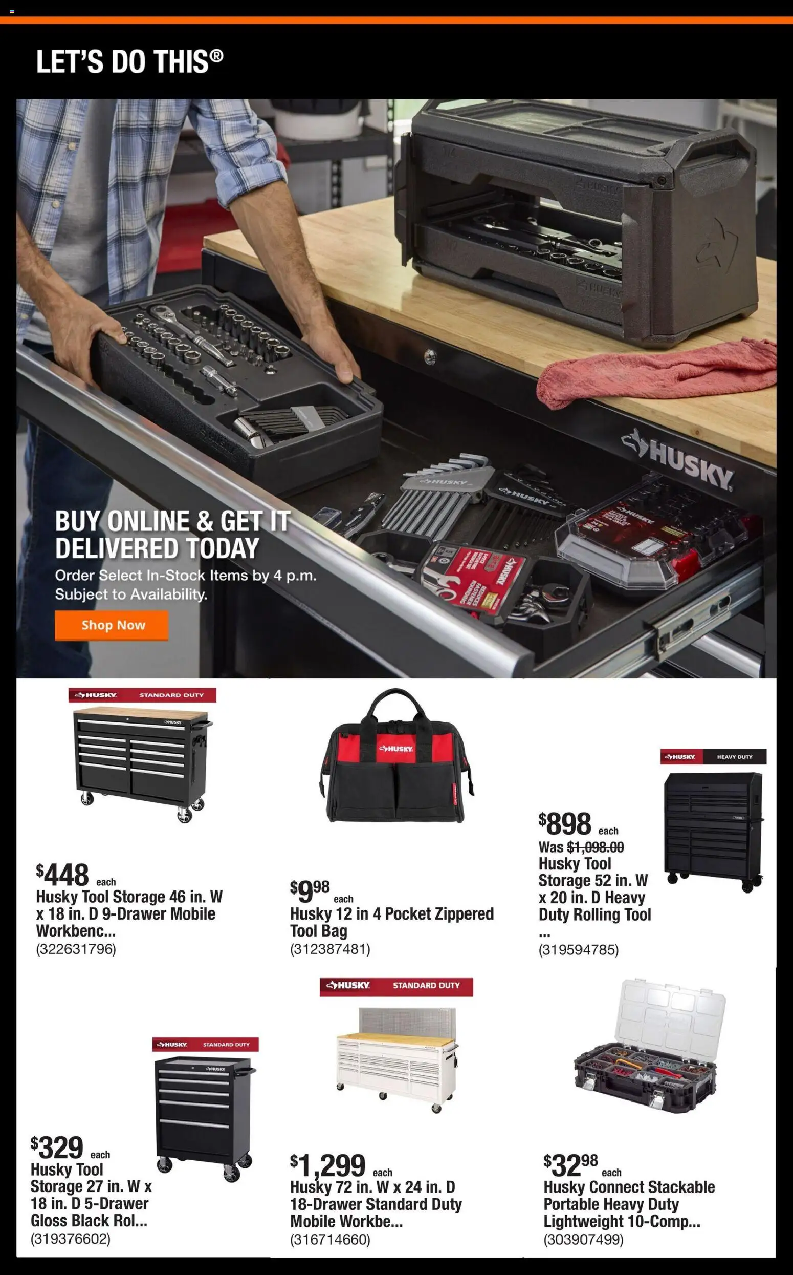 Home Depot Shop Pro Ad - valid from 07/13/2026 | Page: 3 | Products: Fastener, Bag