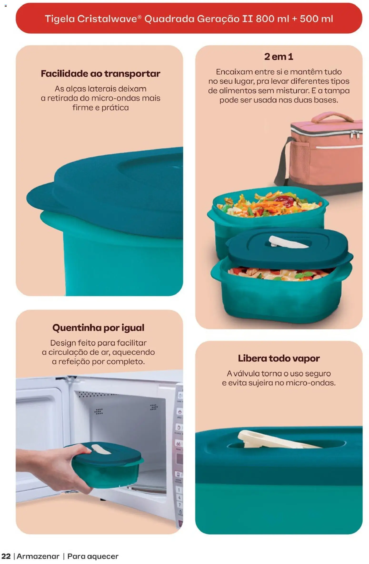 Tupperware Folheto - válido de 01.07.2026 | Página: 22 | Produtos: Microondas, Tigela