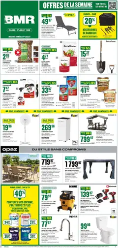 Preview of BMR weekly flyer / circulaire from shop BMR valid from Jun 25, 2026
