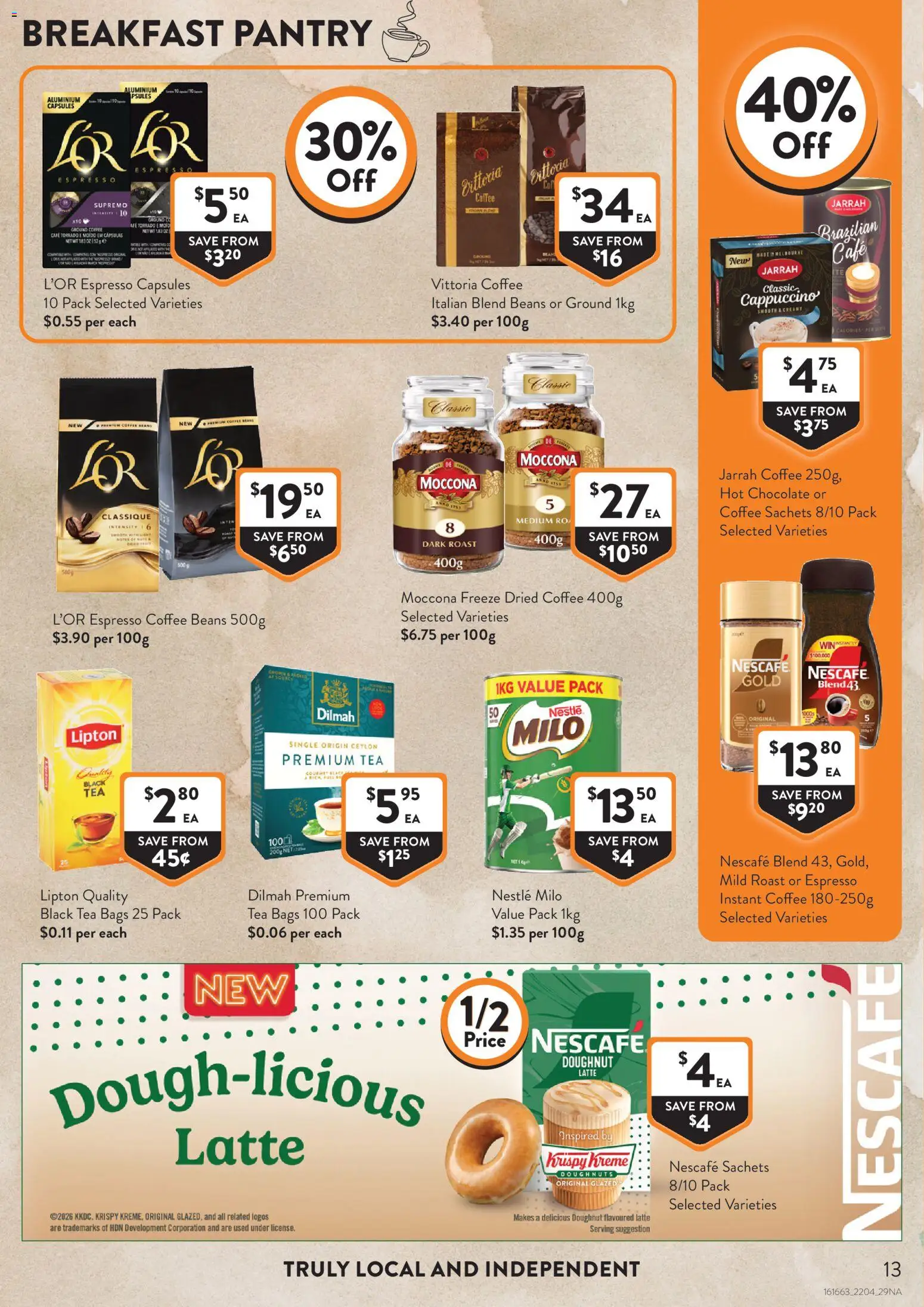 Foodworks catalogue - valid from 22.04.2026 | Page: 13 | Products: Coffee, Chocolate, Tea, Nescafe