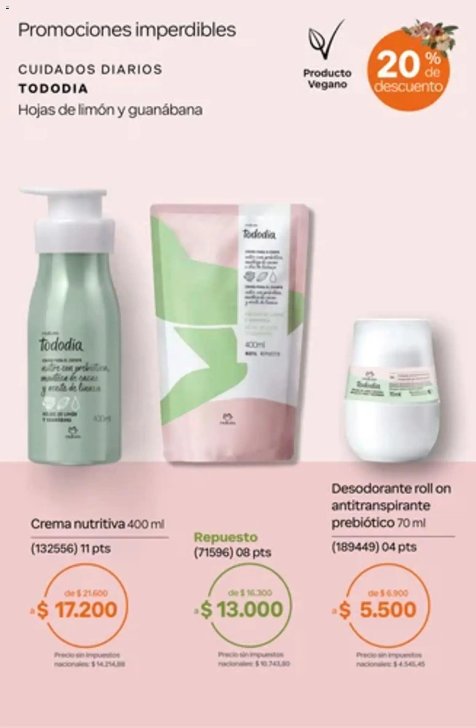 Catálogo Natura Ciclo 14 │ válido desde el 01/10/2026 | Página: 60 | Productos: Diarios, Desodorante, Antitranspirante, Limón