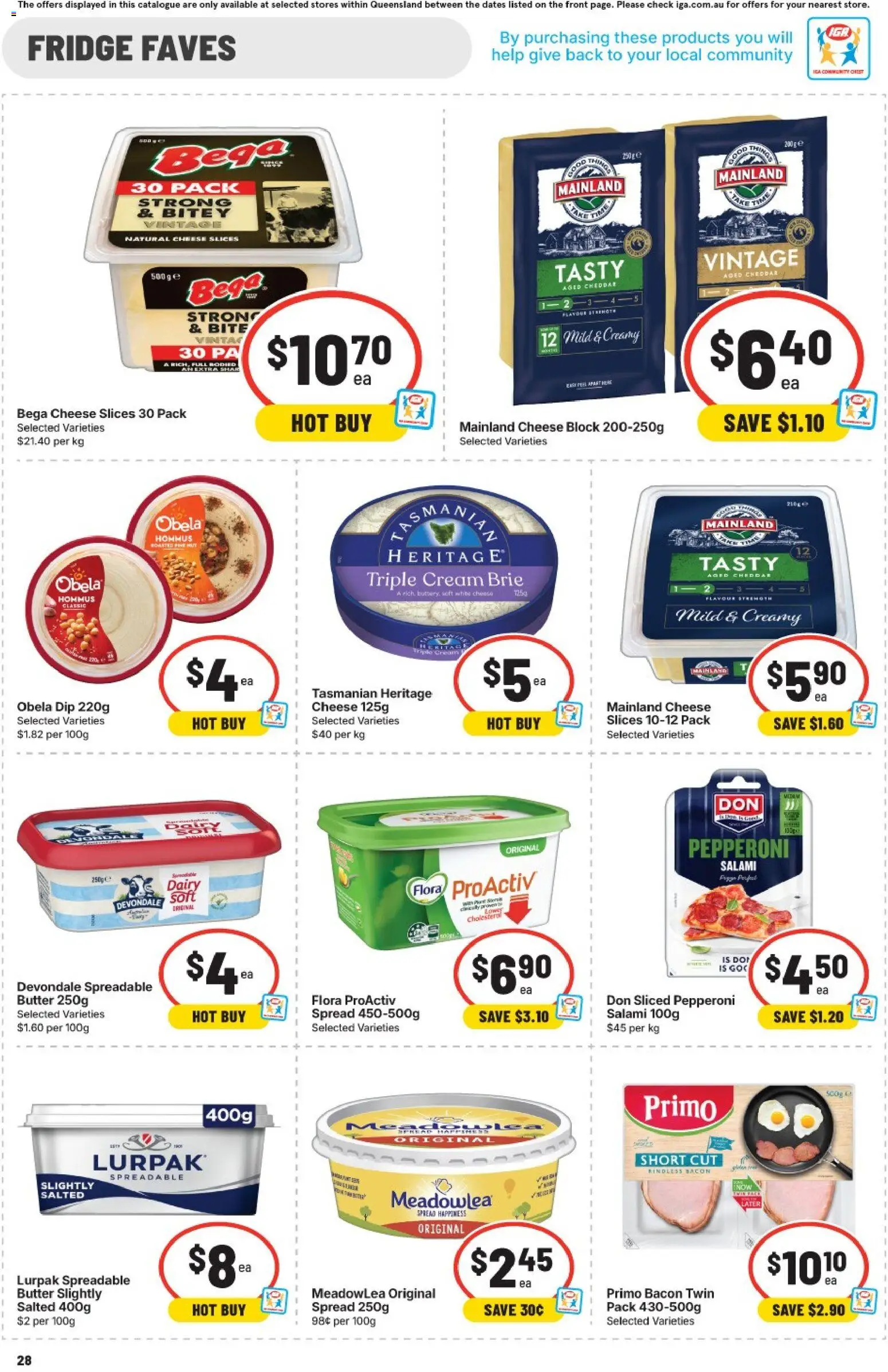 IGA catalogue - valid from 10.06.2026 | Page: 35 | Products: Bacon, Butter, Cheese, Fridge