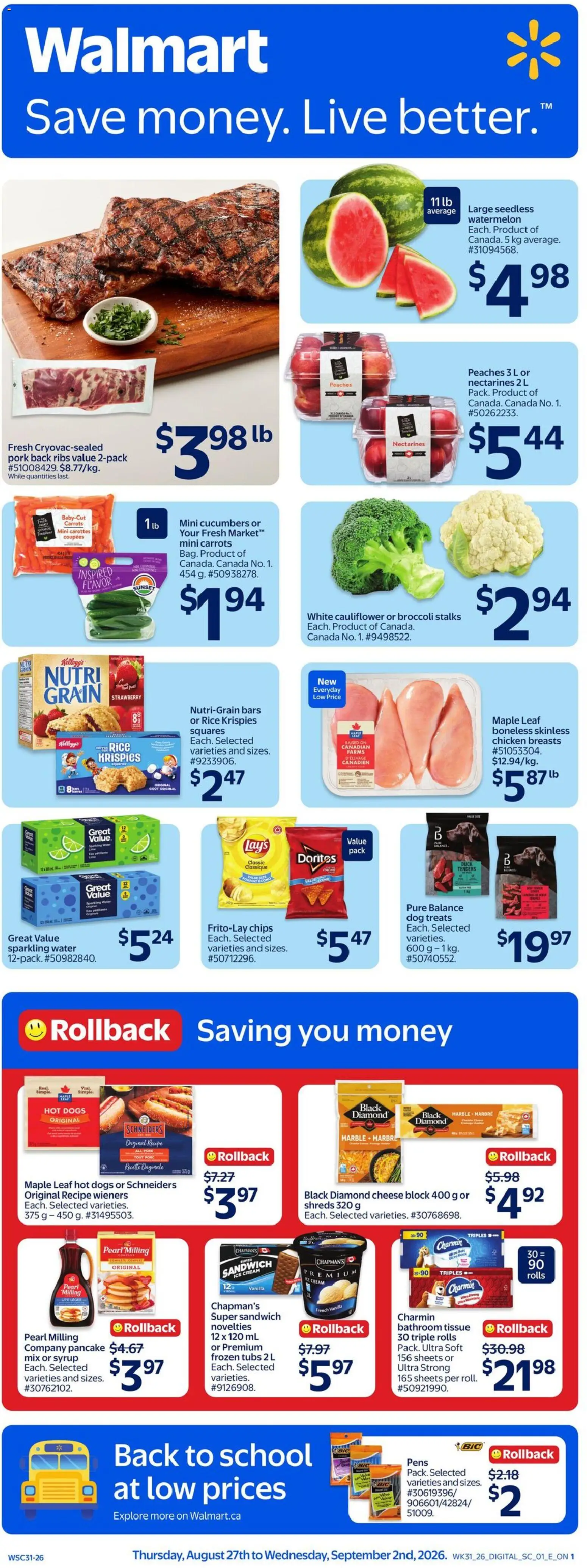 Walmart flyer valid from Aug 27, 2026 | Page: 1