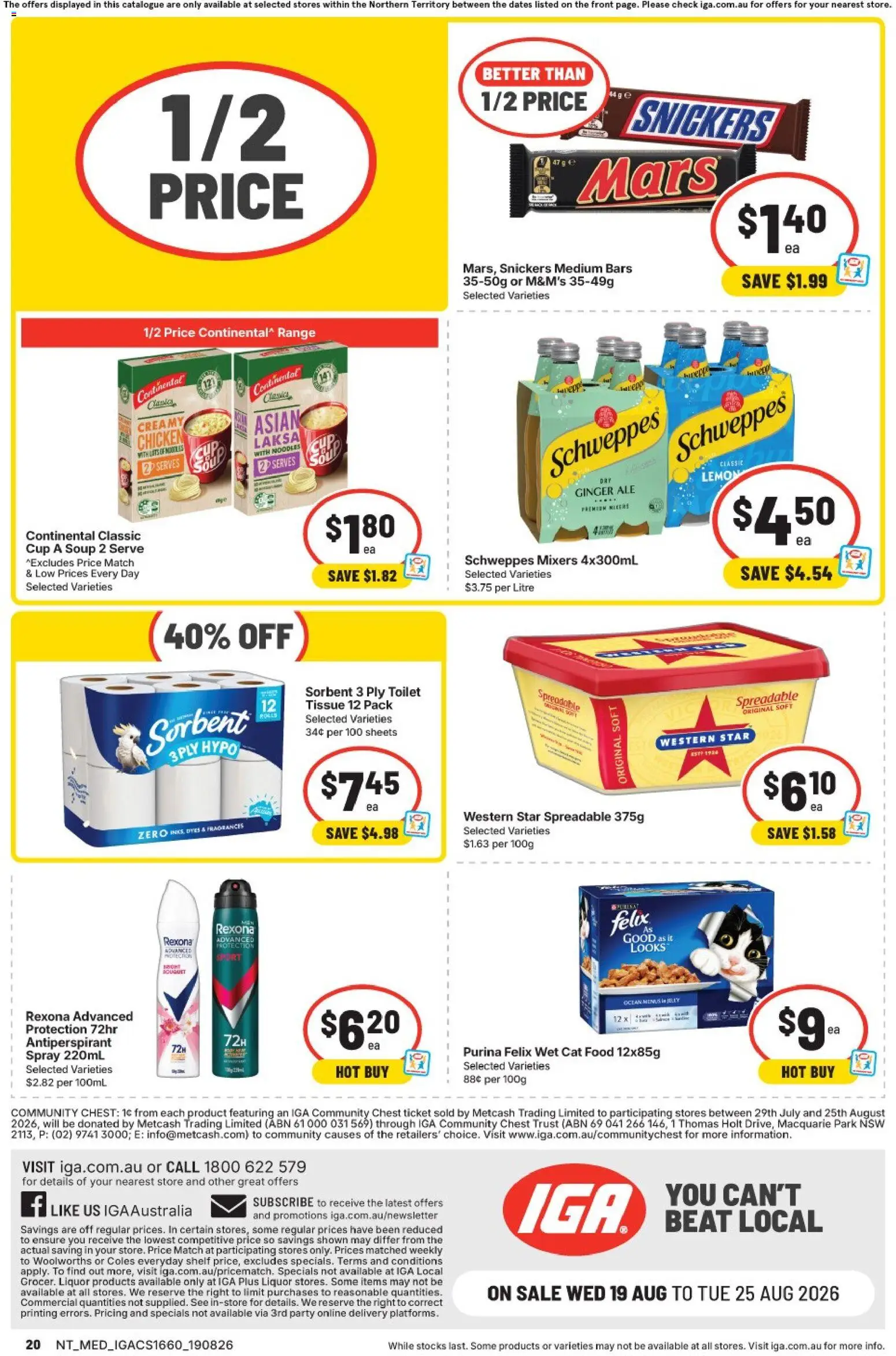 IGA catalogue - valid from 19/08/2026 | Page: 16 | Products: Shelf, Food, Toilet, Ginger