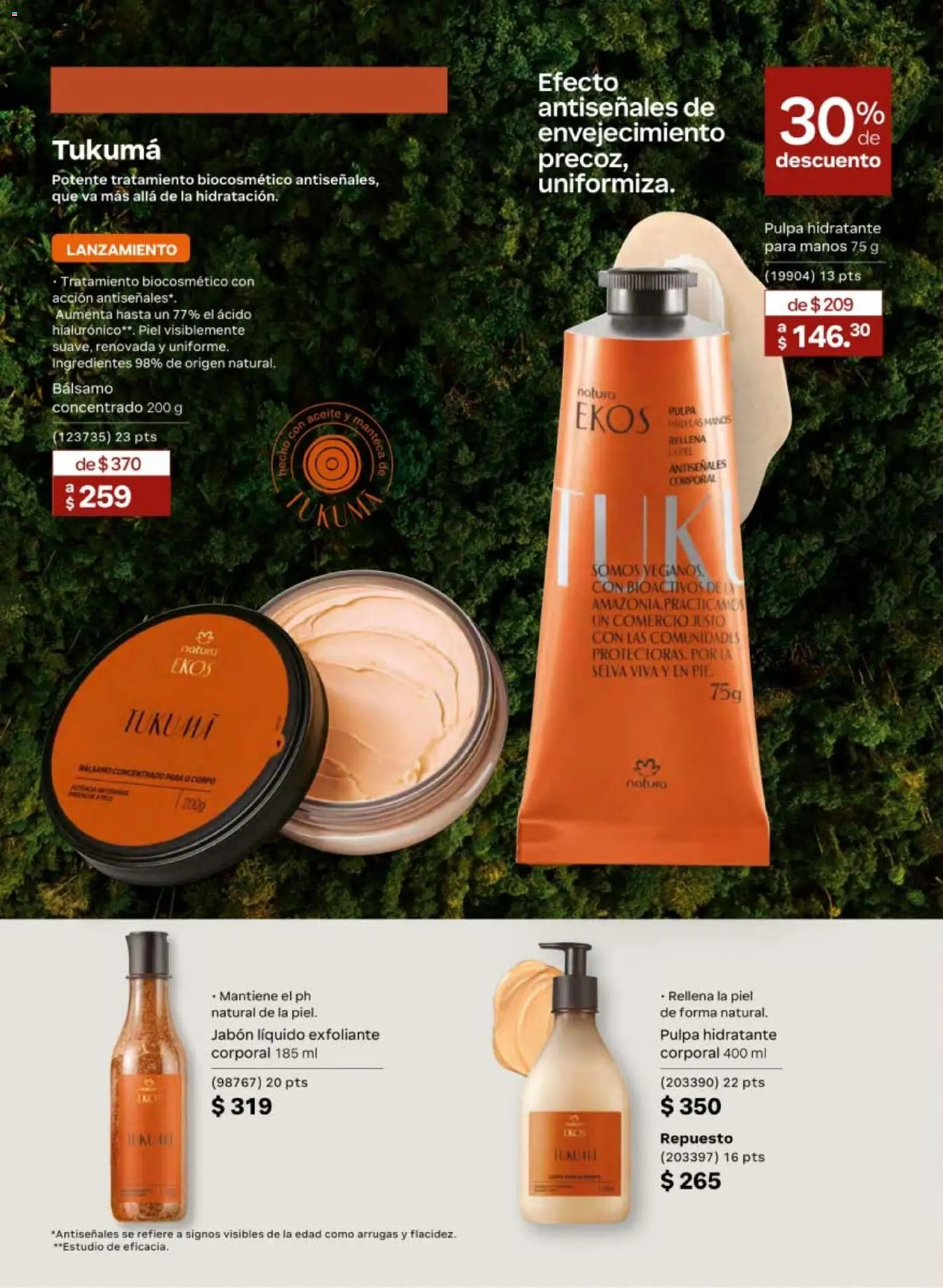 Nuevas ofertas de Natura válidas en toda la República Mexicana desde el 20/02/2026. ¡Encuentra las mejores ofertas en Natura campaña 4 2026! | Página: 98 | Productos: Aceite, Exfoliante, Bálsamo, Ingredientes