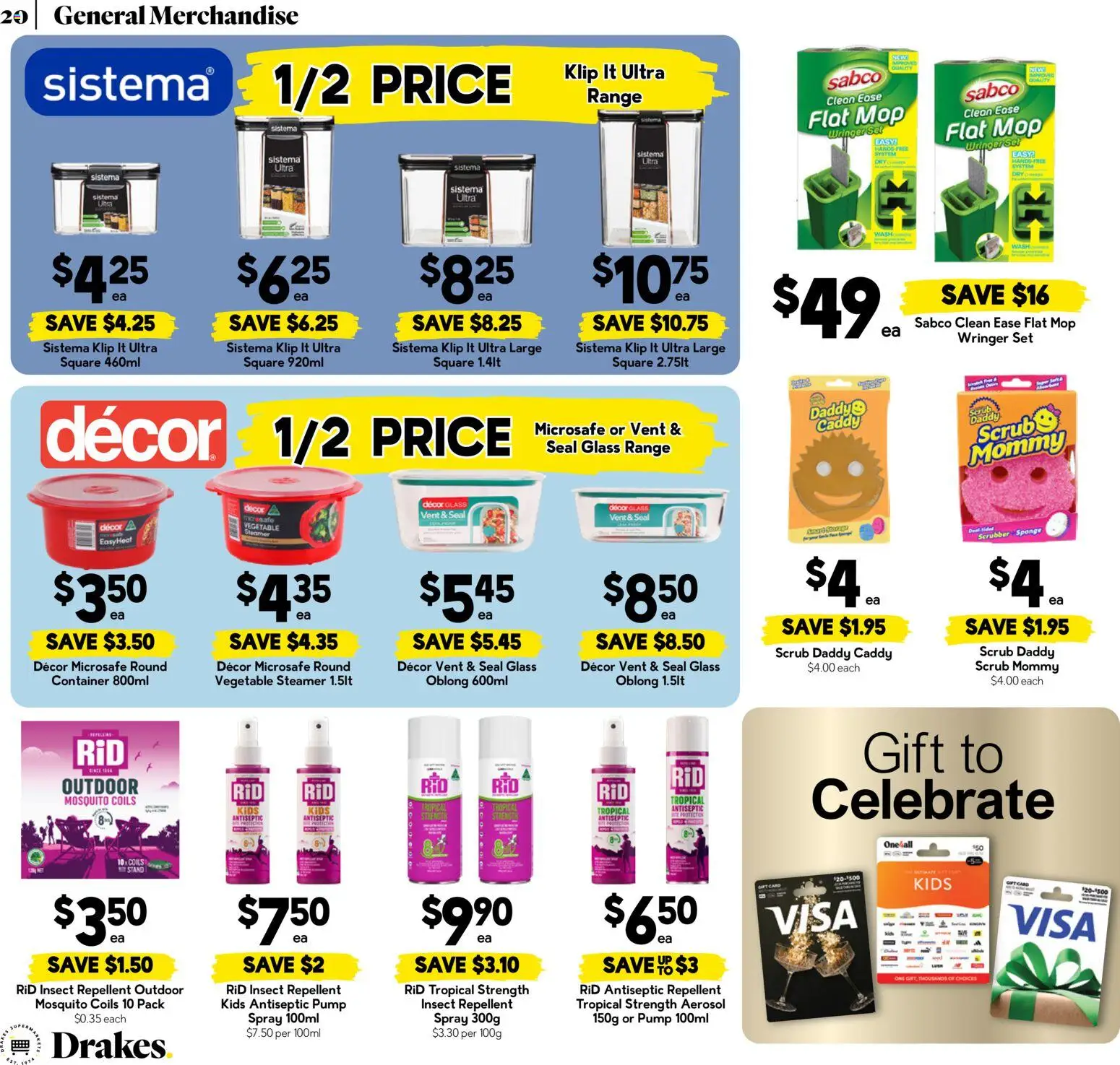 Drakes catalogue - valid from 23/09/2026 | Page: 20 | Products: Decor, Scrub, Scrubber, Sponge