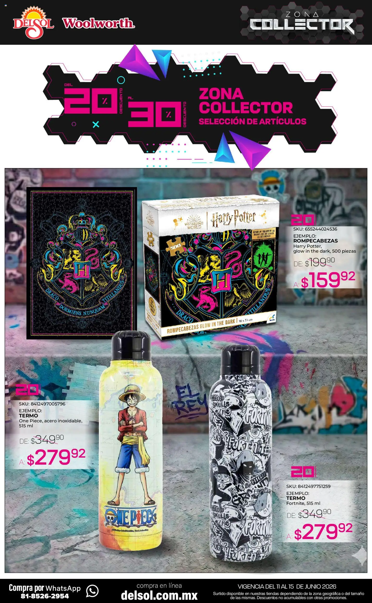 Nuevas ofertas de Del Sol y Woolworth válidas en toda la República Mexicana desde el 11.06.2026. ¡Encuentra las mejores ofertas en Del Sol y Woolworth katalog Zona Collector! | Página: 4