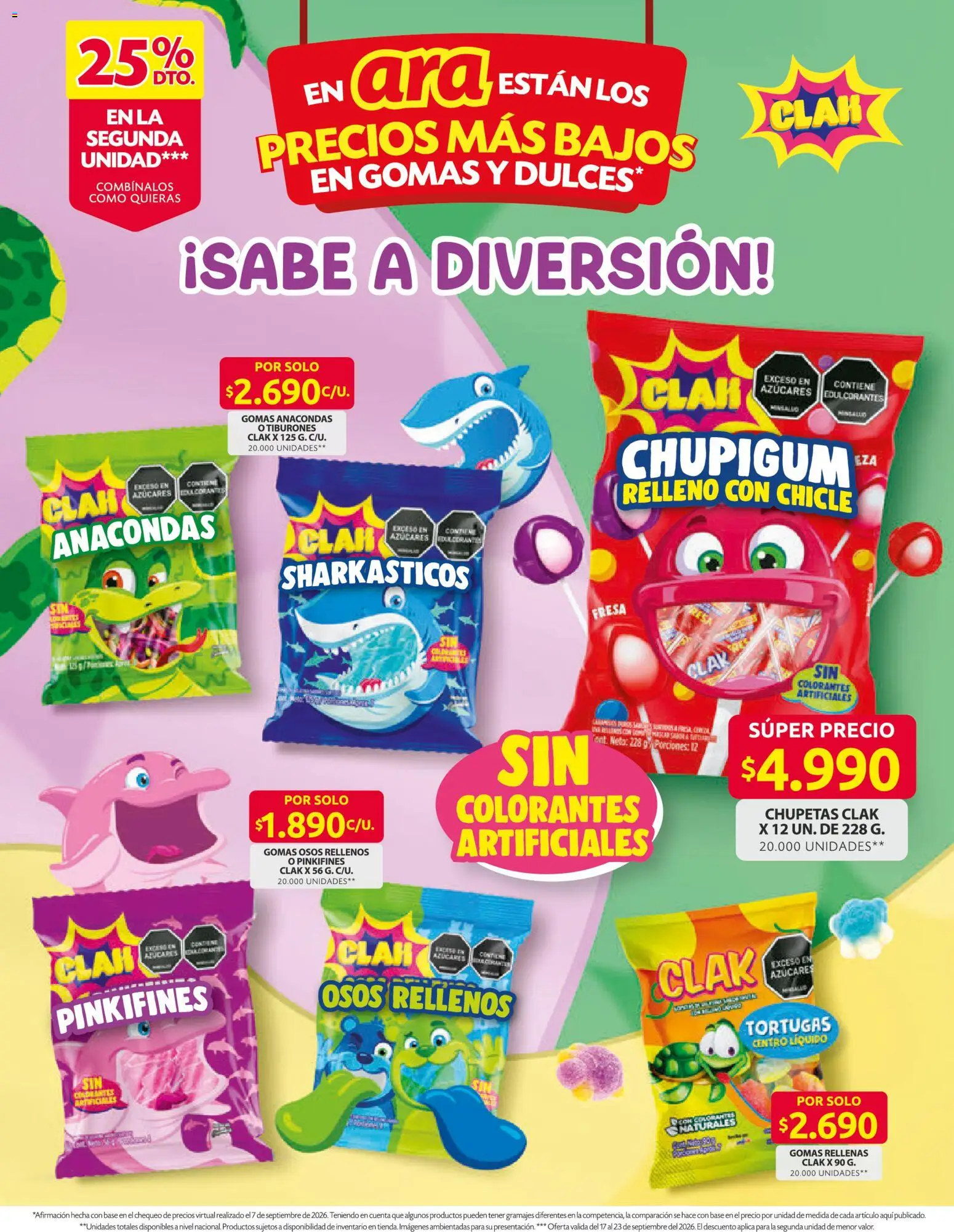 Ara revista - valida desde el 17/09/2026 | Página: 5 | Productos: Fresa, Gomas, Chicle