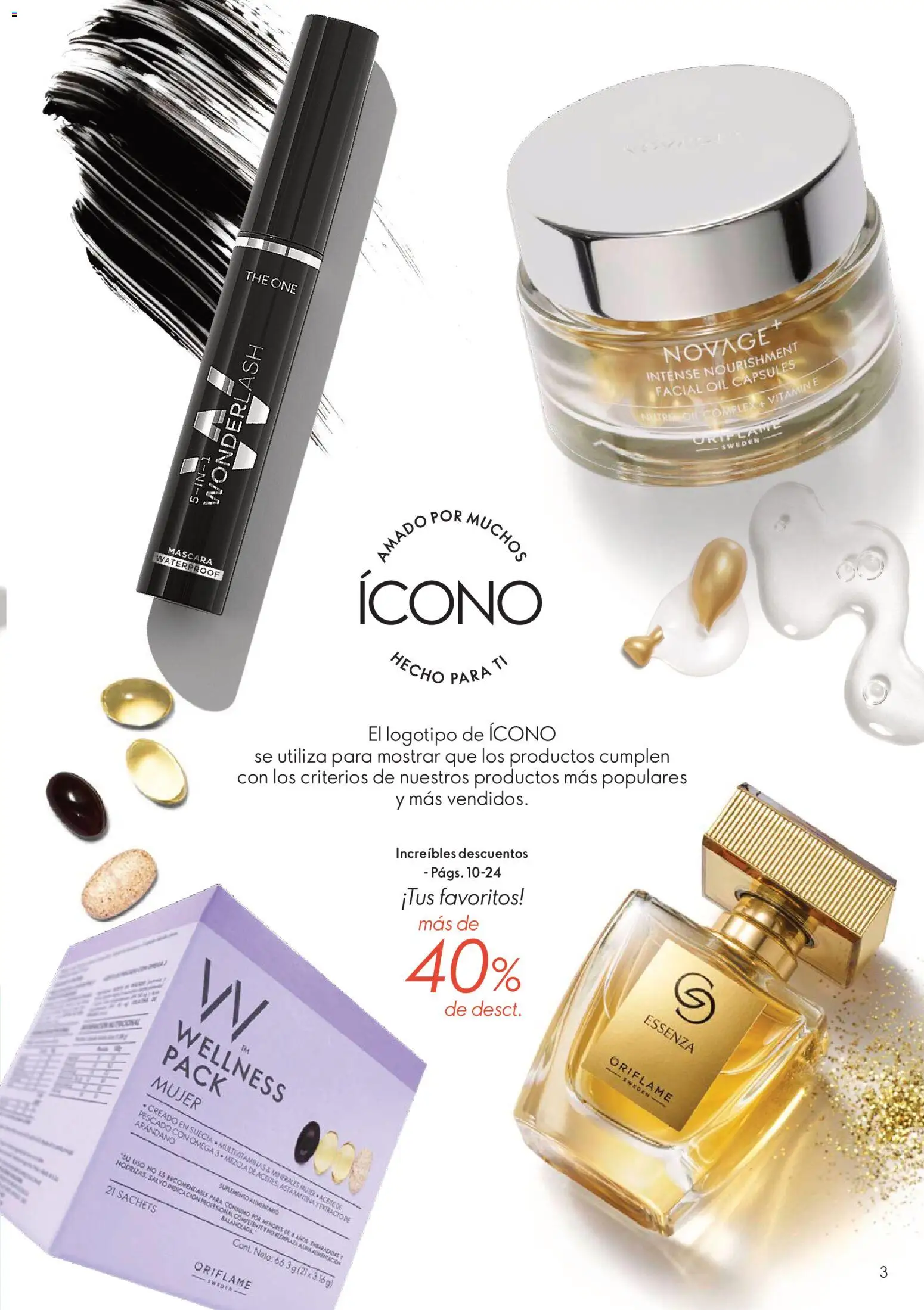 Oriflame catálogo │ válido desde el 11.09.2026 | Página: 3 | Productos: Omega 3, Máscara, Pescado, Aceite