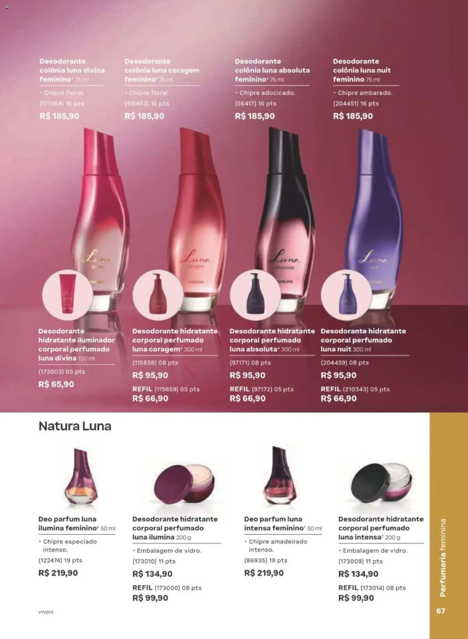 Natura Folheto - válido de 29/06/2026 | Página: 67 | Produtos: Desodorante, Iluminador