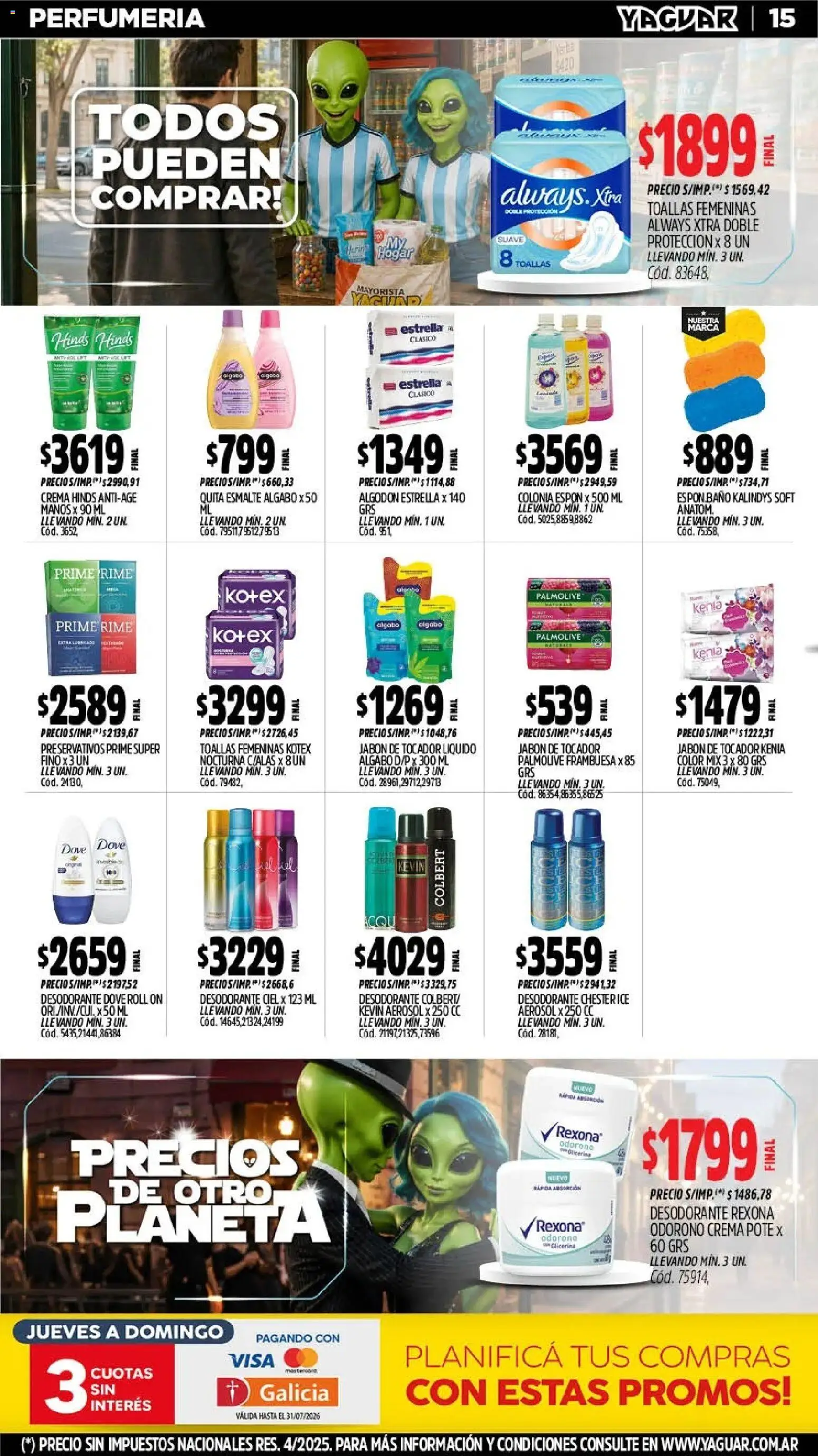 Yaguar - Oferta Semanal San Juan │ válido desde el 06/07/2026 | Página: 17 | Productos: Toallas, Jabón, Preservativos, Crema