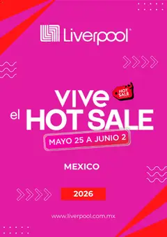 Vista previa de Liverpool Hot Sale aviso, nuevo folleto de la tienda, válido en México a partir del 05.05.2026