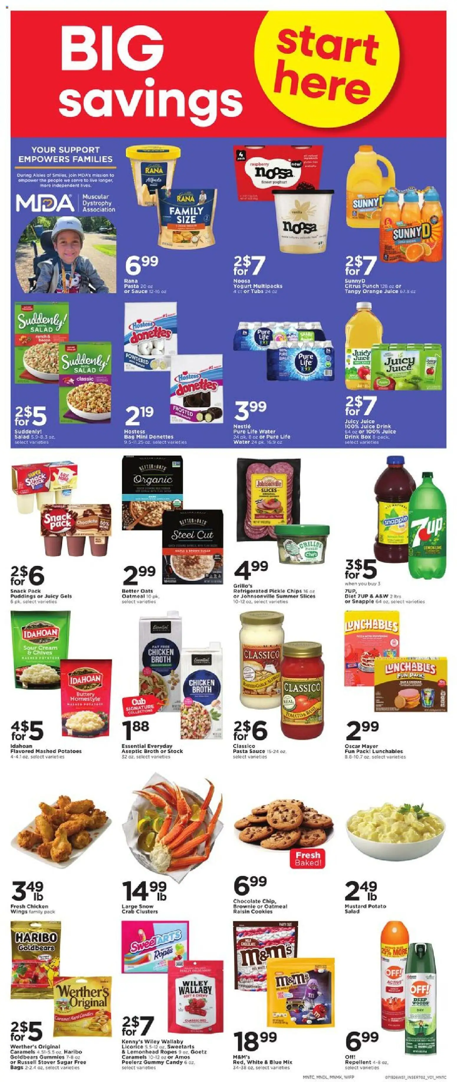 Cub Foods Weekly Ad - valid from 07/19/2026 | Page: 7 | Products: Yogurt, Chocolate, Juice, Salad