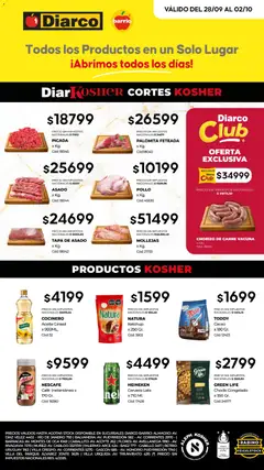 Vista previa Diarco - Ofertas Kosher válido desde el 28/09/2026