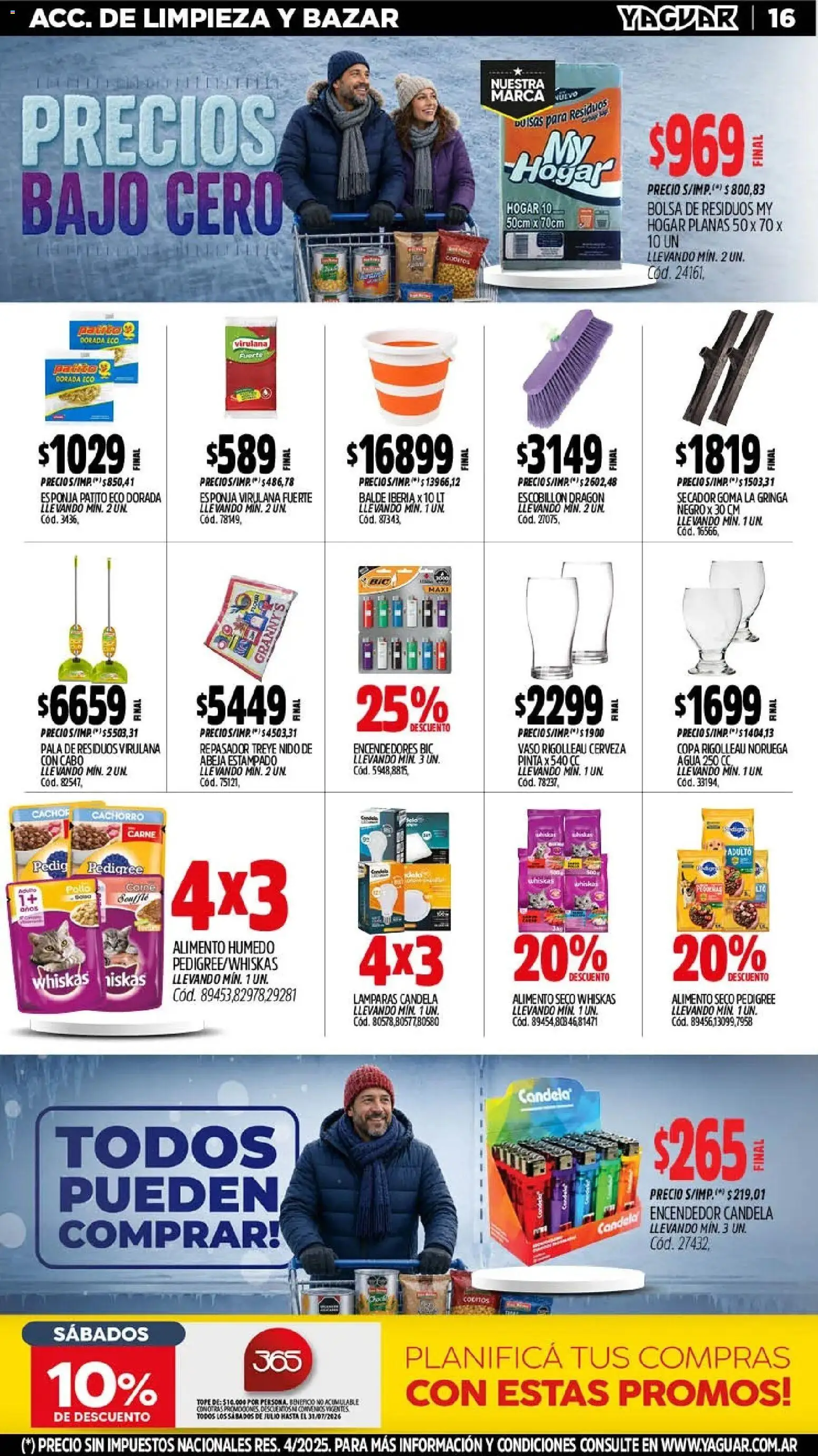 Yaguar - Oferta Semanal Jujuy │ válido desde el 27/07/2026 | Página: 19 | Productos: Encendedor, Agua, Pala, Escobillon