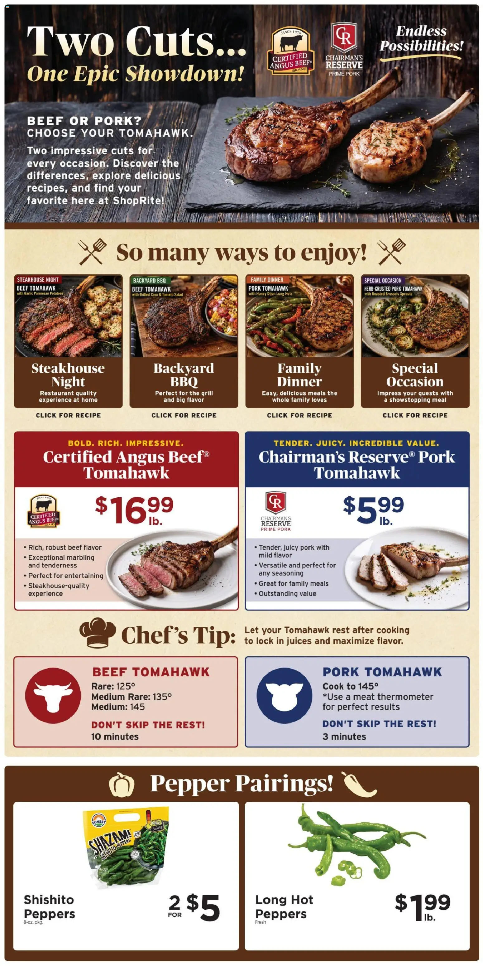 ShopRite Weekly Ad - valid from 09/06/2026 | Page: 14 | Products: Peppers, Brussels Sprouts, Tomato, Parmesan