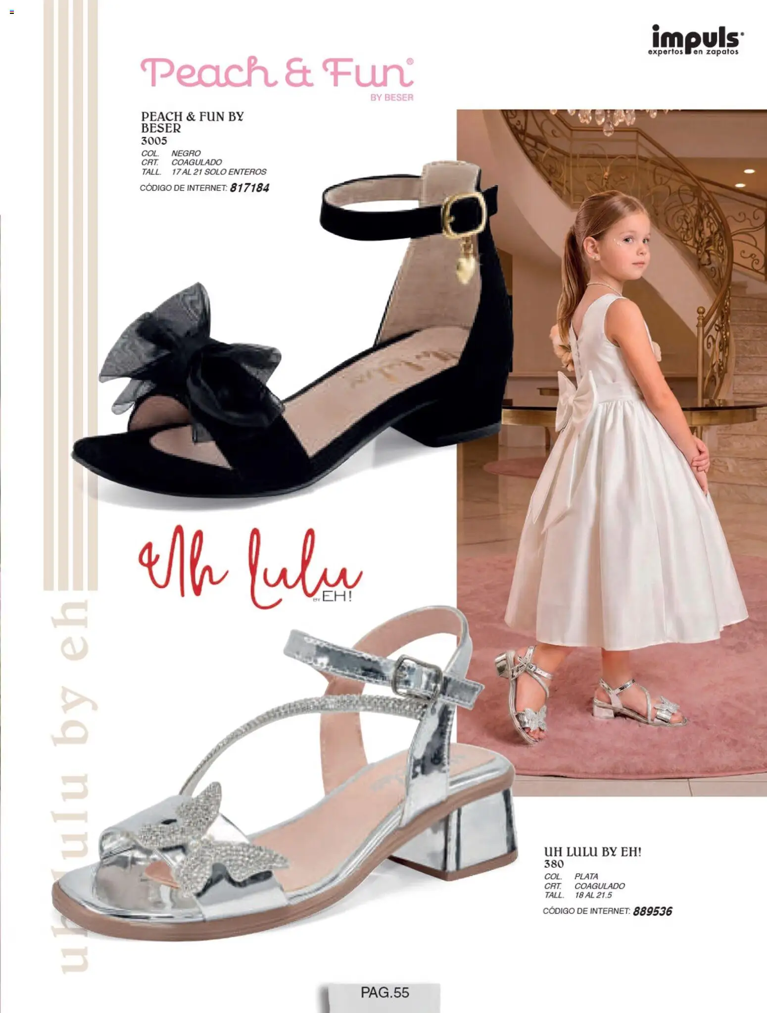 Nuevas ofertas de Impuls válidas en toda la República Mexicana desde el 01/07/2026. ¡Encuentra las mejores ofertas en Impuls catálogo Niña! | Página: 57 | Productos: Zapatos