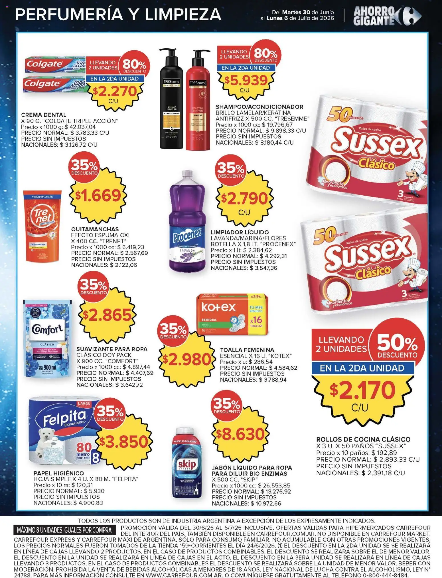 Carrefour - Carrefour Hiper │ válido desde el 30/06/2026 | Página: 15 | Productos: Teléfono, Jabón líquido, Acondicionador, Suavizante