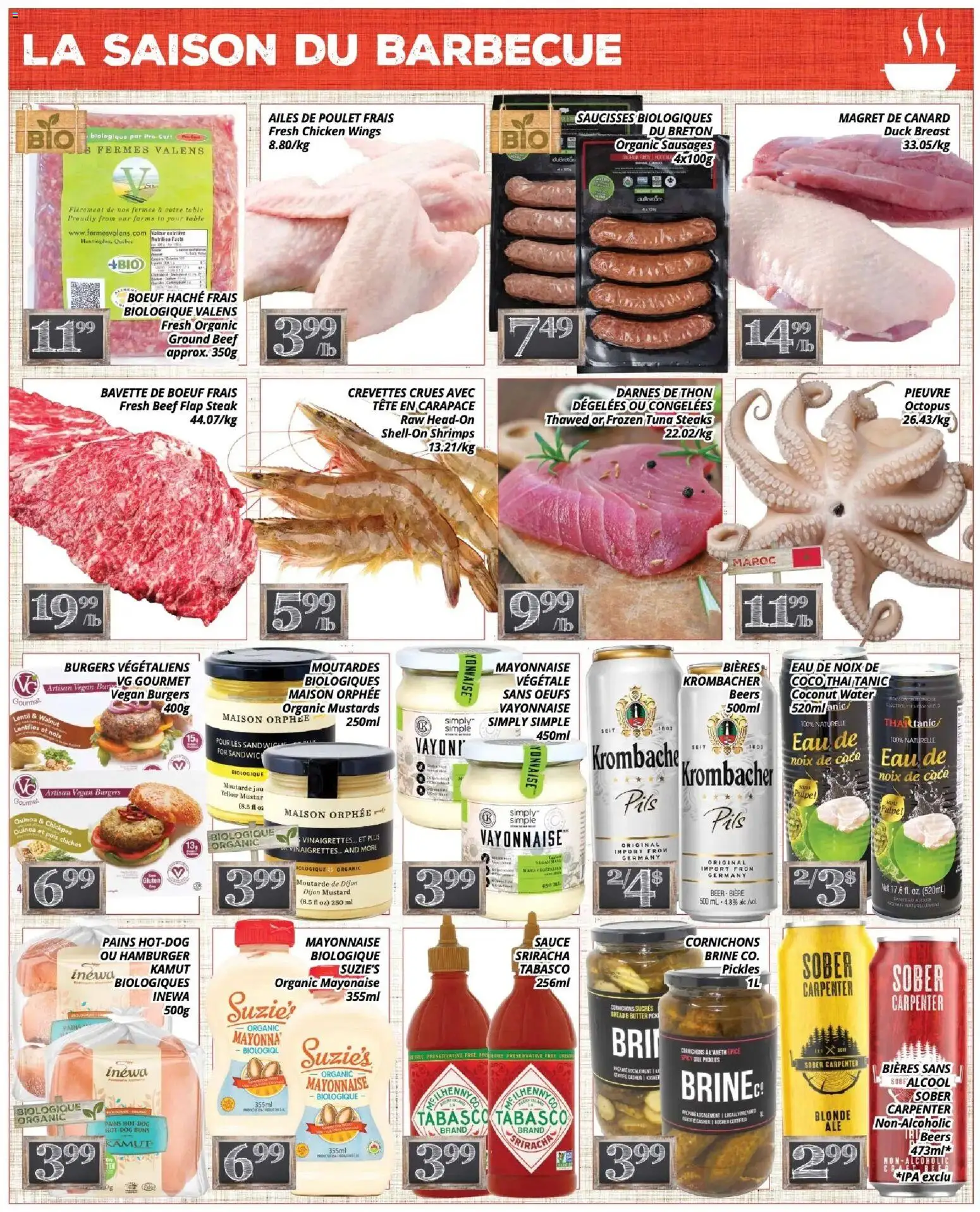 Pa Supermarché flyer valid from Jun 22, 2026 | Page: 2 | Products: Chicken wings, Table, Butter, Chicken