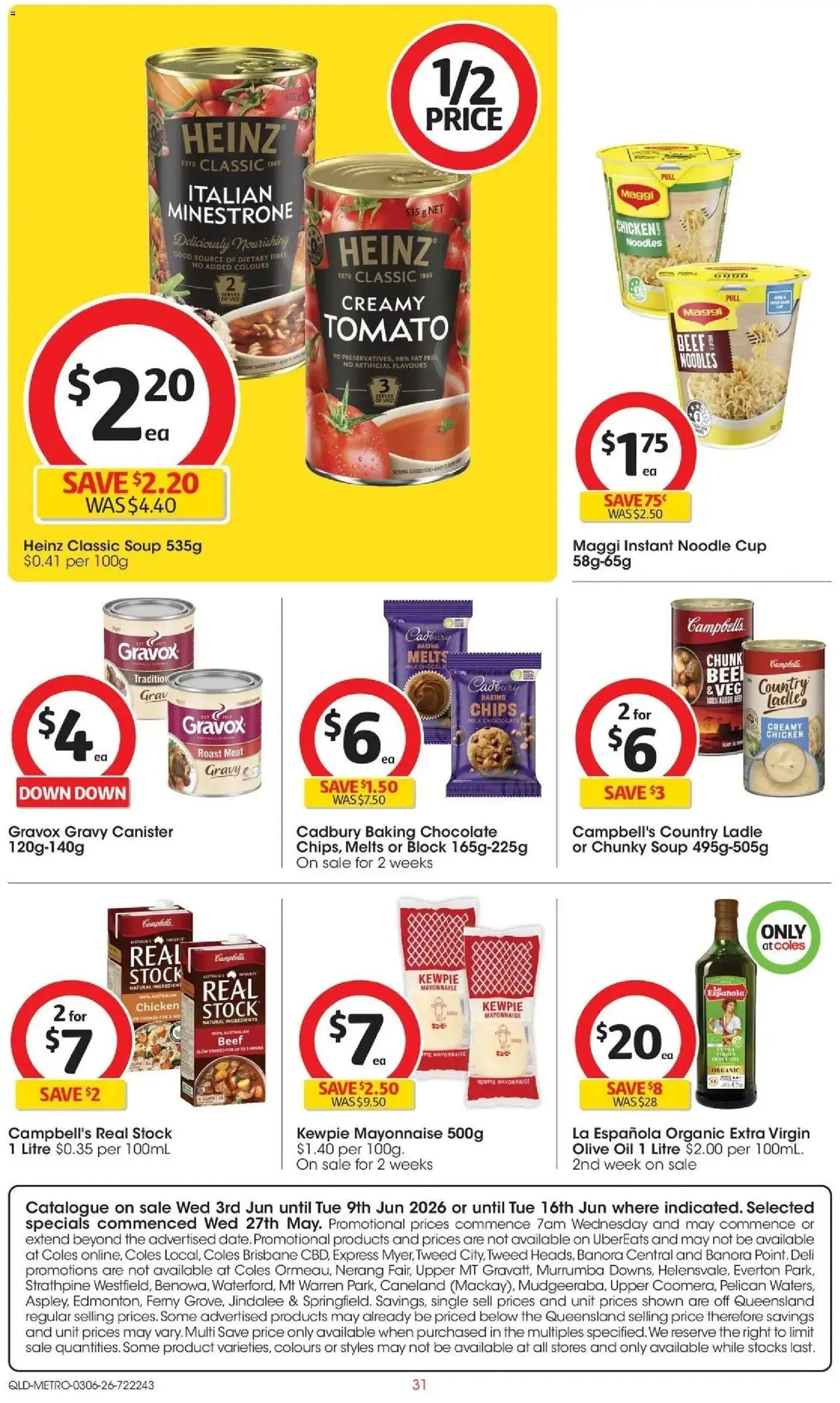 Coles catalogue - valid from 02.06.2026 | Page: 31 | Products: Noodles, Beef, Meat, Olive oil