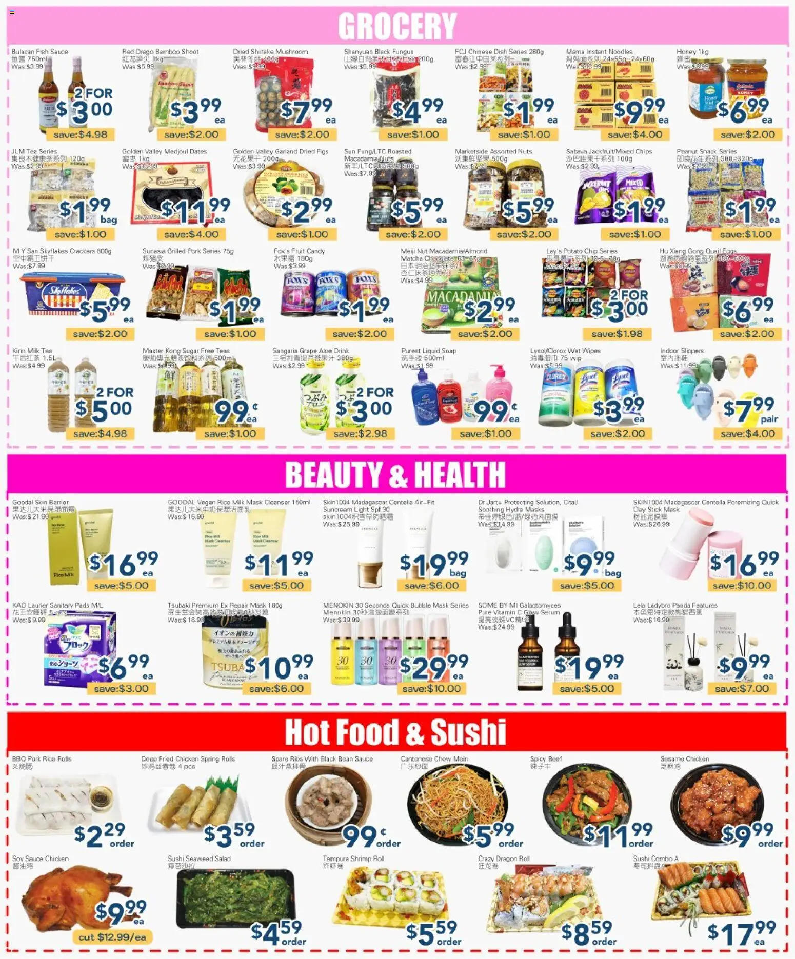 Oceans flyer valid from 29.05.2026 | Page: 3 | Products: Fish, Beef, Mask, Pork
