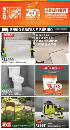 Vista previa de Home Depot catálogo, nuevo folleto de la tienda, válido en México a partir del 10/08/2026
