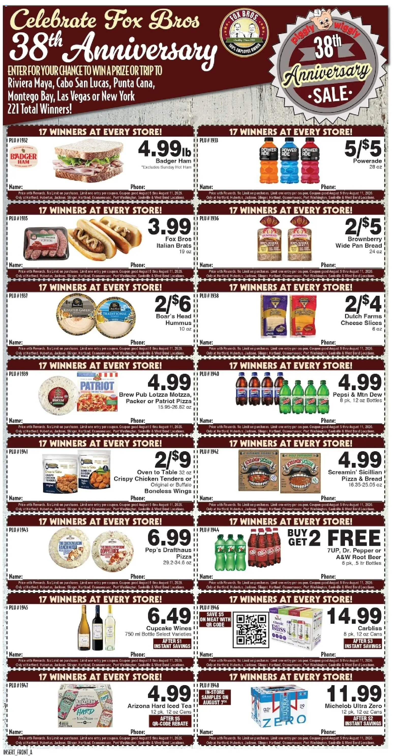 Piggly Wiggly Weekly Ad - valid from 08/05/2026 | Page: 3 | Products: Table, Rice, Cupcake, Phone