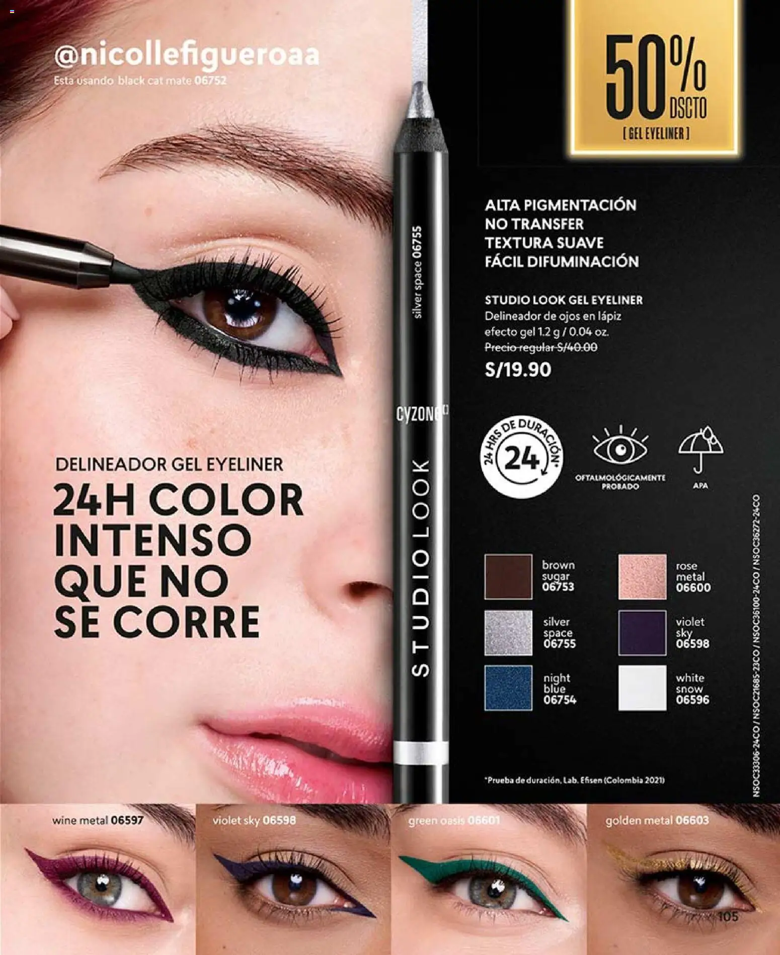 Catálogo CyZone válido desde 04.04.2026 | Página: 117 | Productos: Delineador de ojos, Delineador