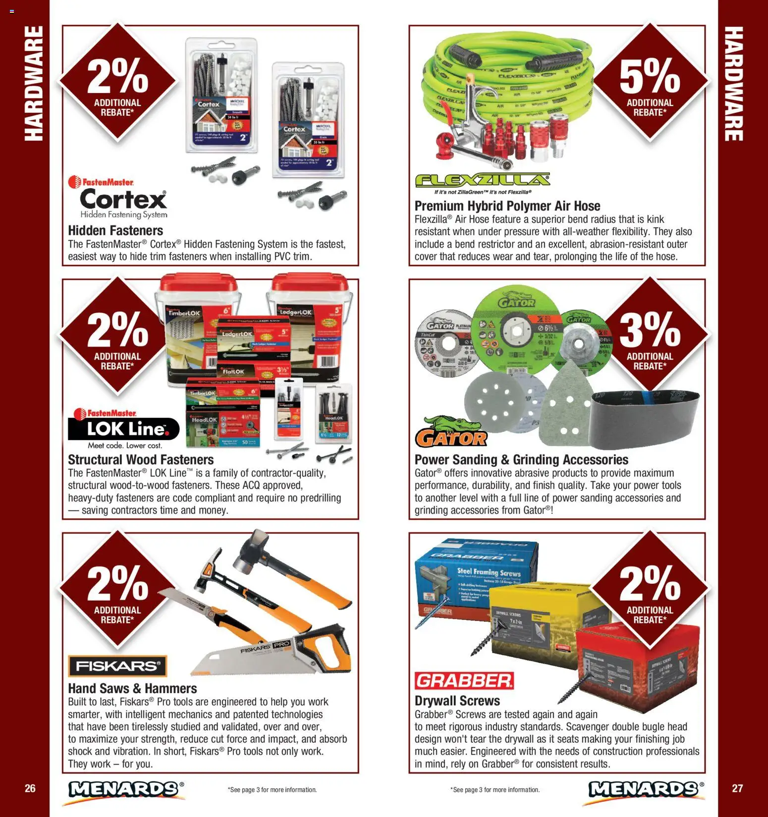 Menards Contractor Catalog - valid from 01/01/2026 | Page: 14 | Products: Trim, Shock, Tools