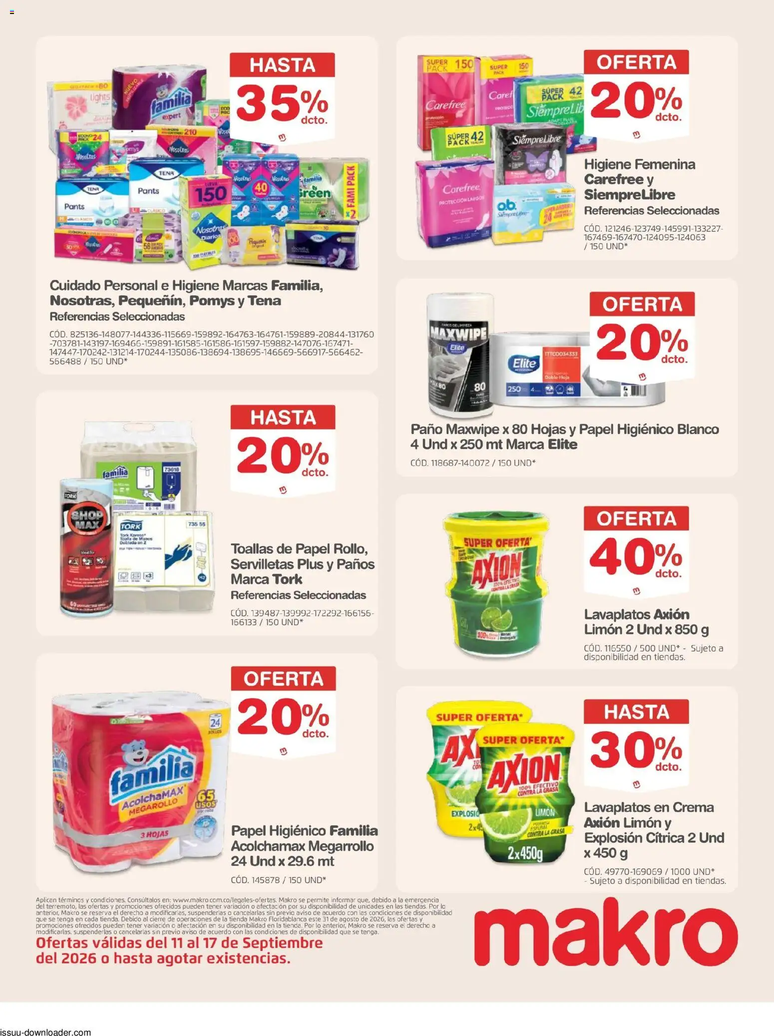 Makro revista - valida desde el 11/09/2026 | Página: 29