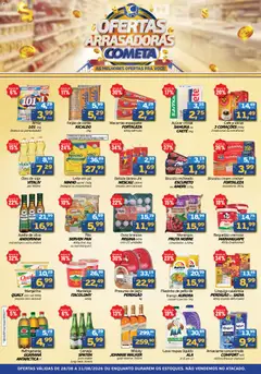 Cometa Supermercados ofertas Arrasadoras - Pré-Visualização do folheto da loja Cometa Supermercados, válido de 28/08/2026 | Página: 1