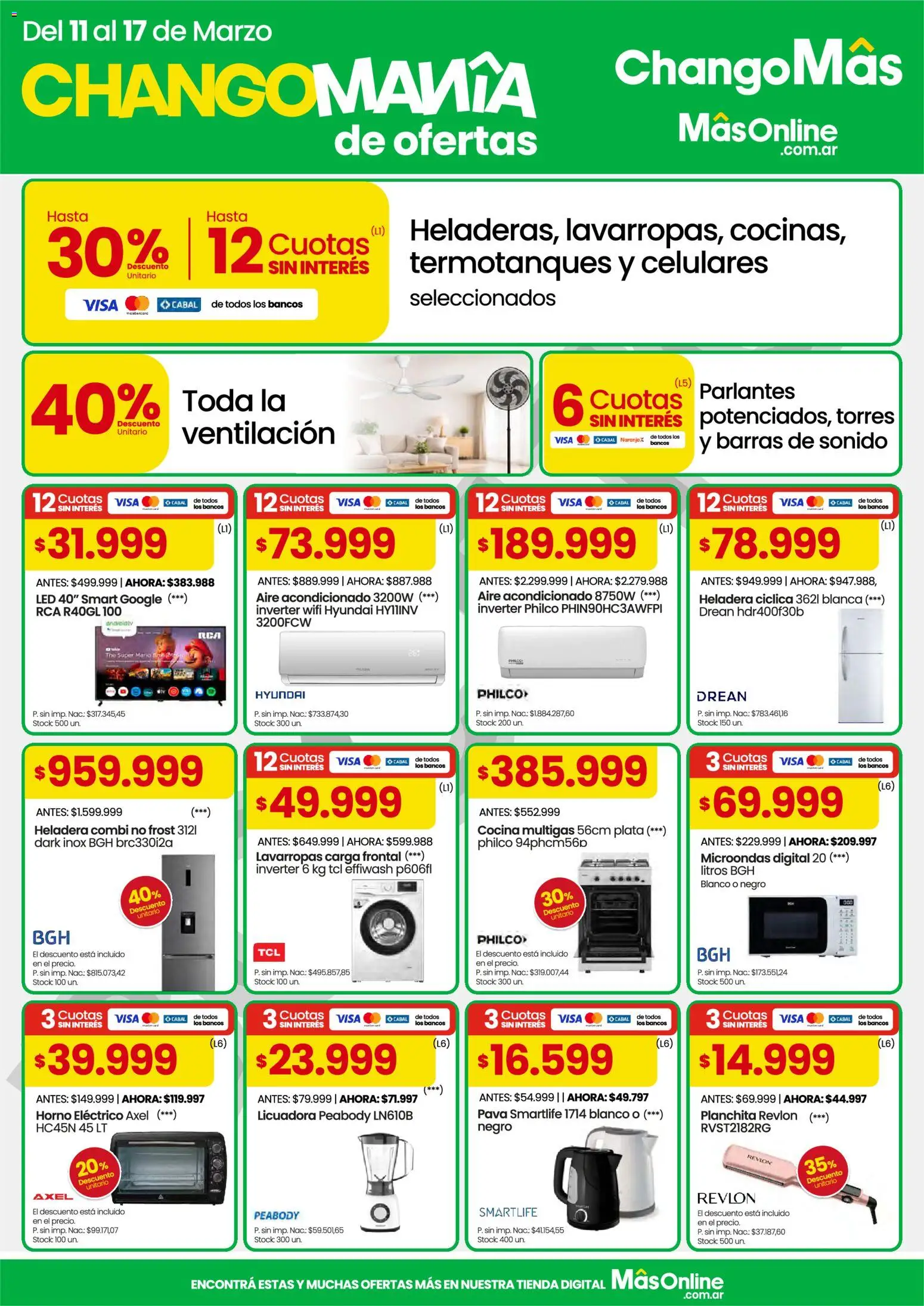 Punto Mayorista catálogo │ válido desde el 11.03.2026 | Página: 8 | Productos: Horno, Cocina, Pava, Licuadora