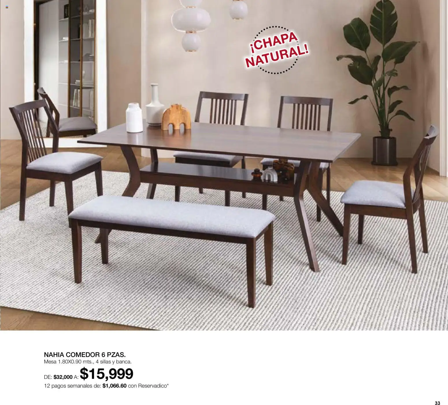 Nuevas ofertas de Muebles Dico válidas en toda la República Mexicana desde el 01/08/2026. ¡Encuentra las mejores ofertas en Muebles Dico catálogo! | Página: 33 | Productos: Mesa
