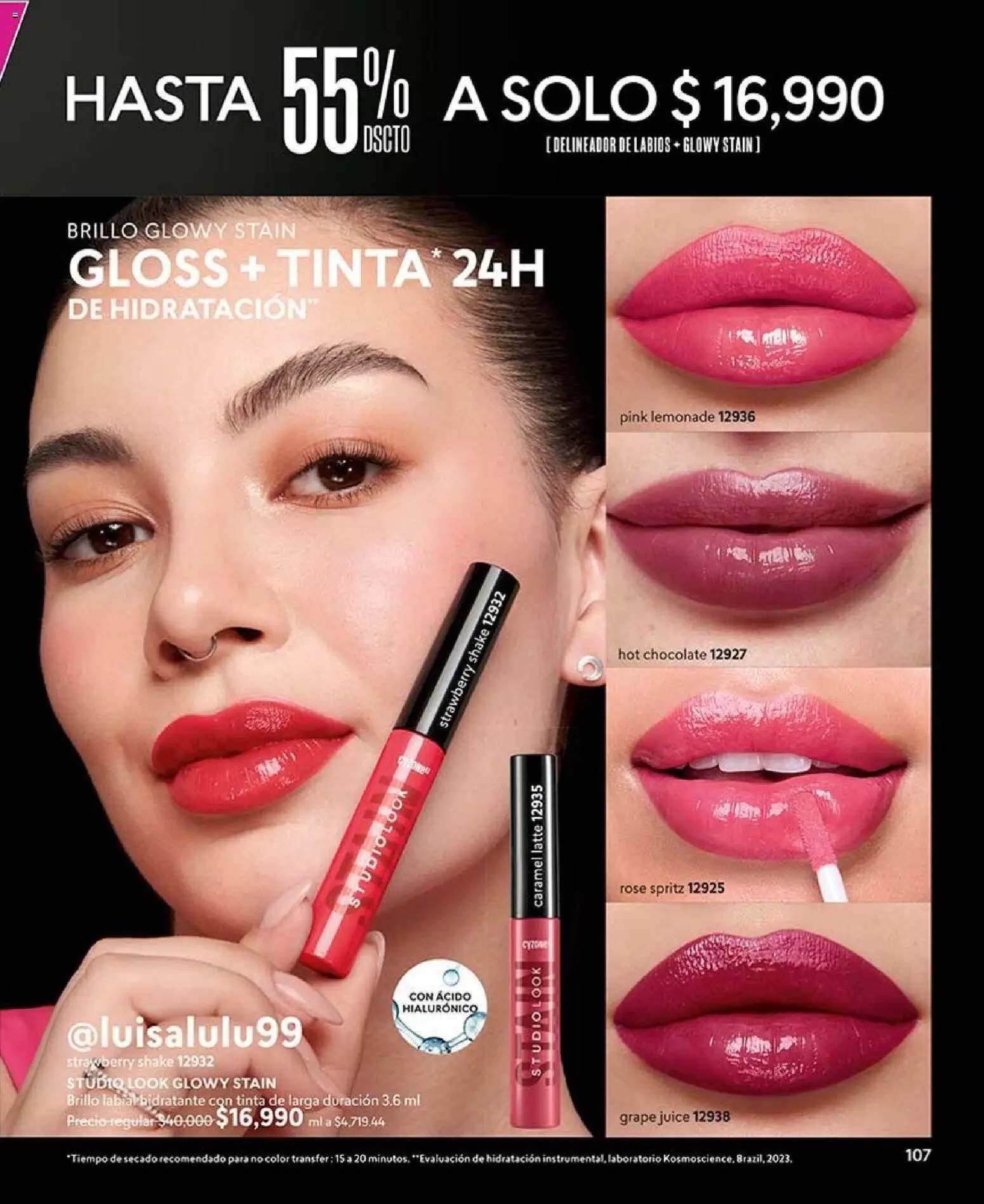CyZone revista - valida desde el 10/08/2026 | Página: 119 | Productos: Brillo, Delineador, Chocolate