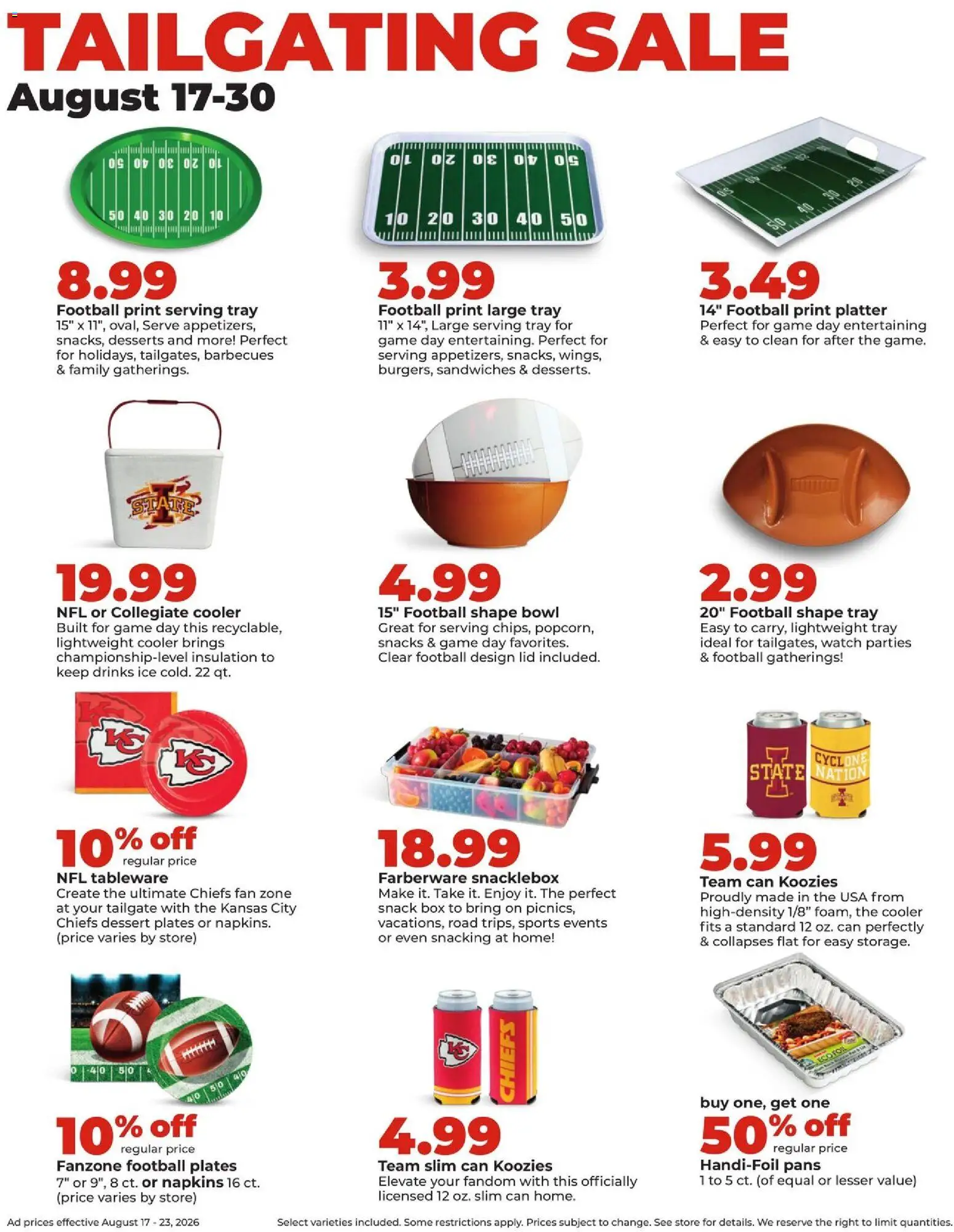 HyVee Weekly Ad - valid from 08/17/2026 | Page: 18 | Products: Dessert, Ice, Snacks, Game