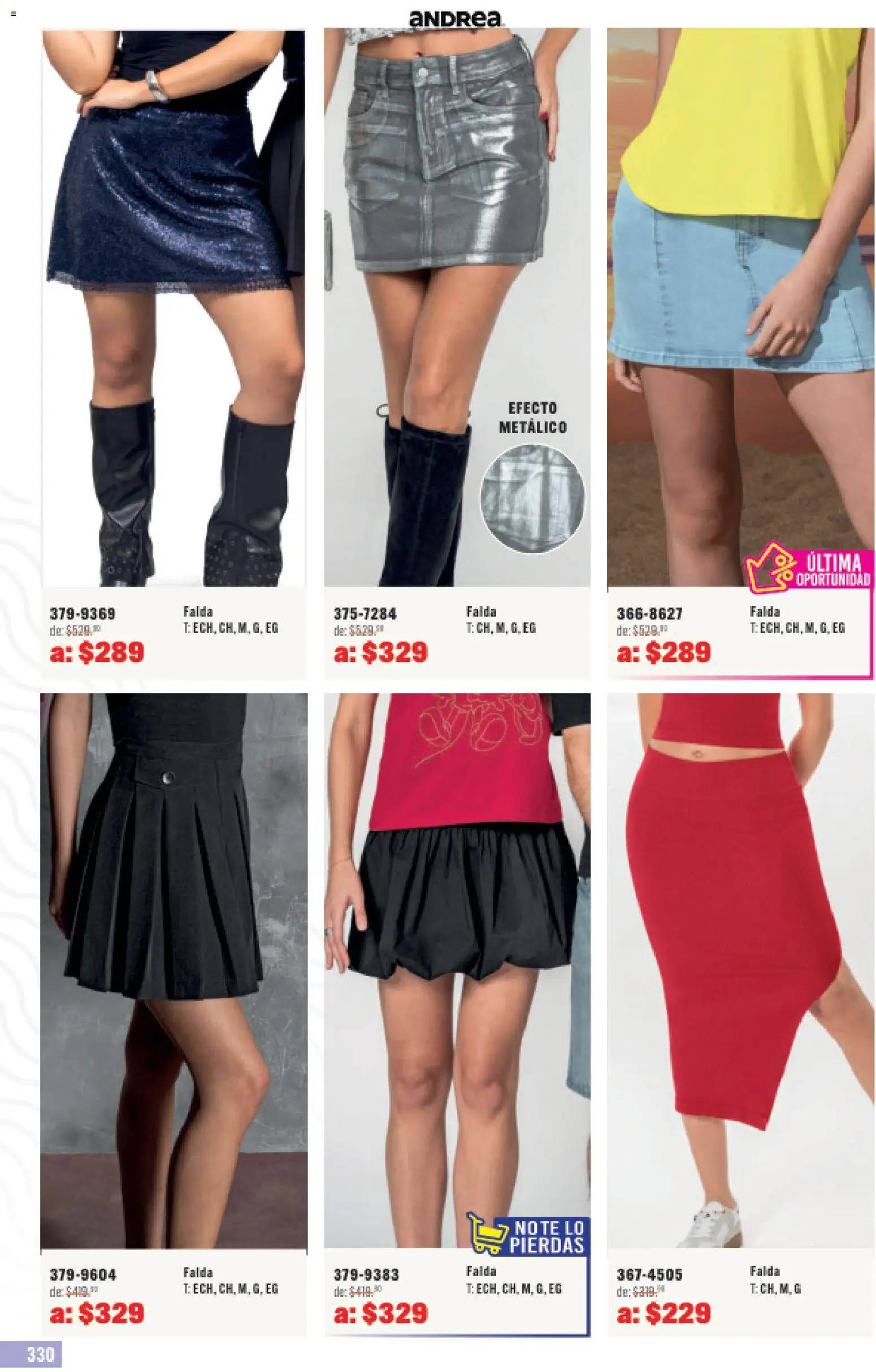 Nuevas ofertas de Andrea válidas en toda la República Mexicana desde el 31.05.2026. ¡Encuentra las mejores ofertas en Andrea catálogo Outlet! | Página: 330