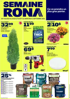 Preview of Rona circulaire from shop Rona valid from Aug 27, 2026
