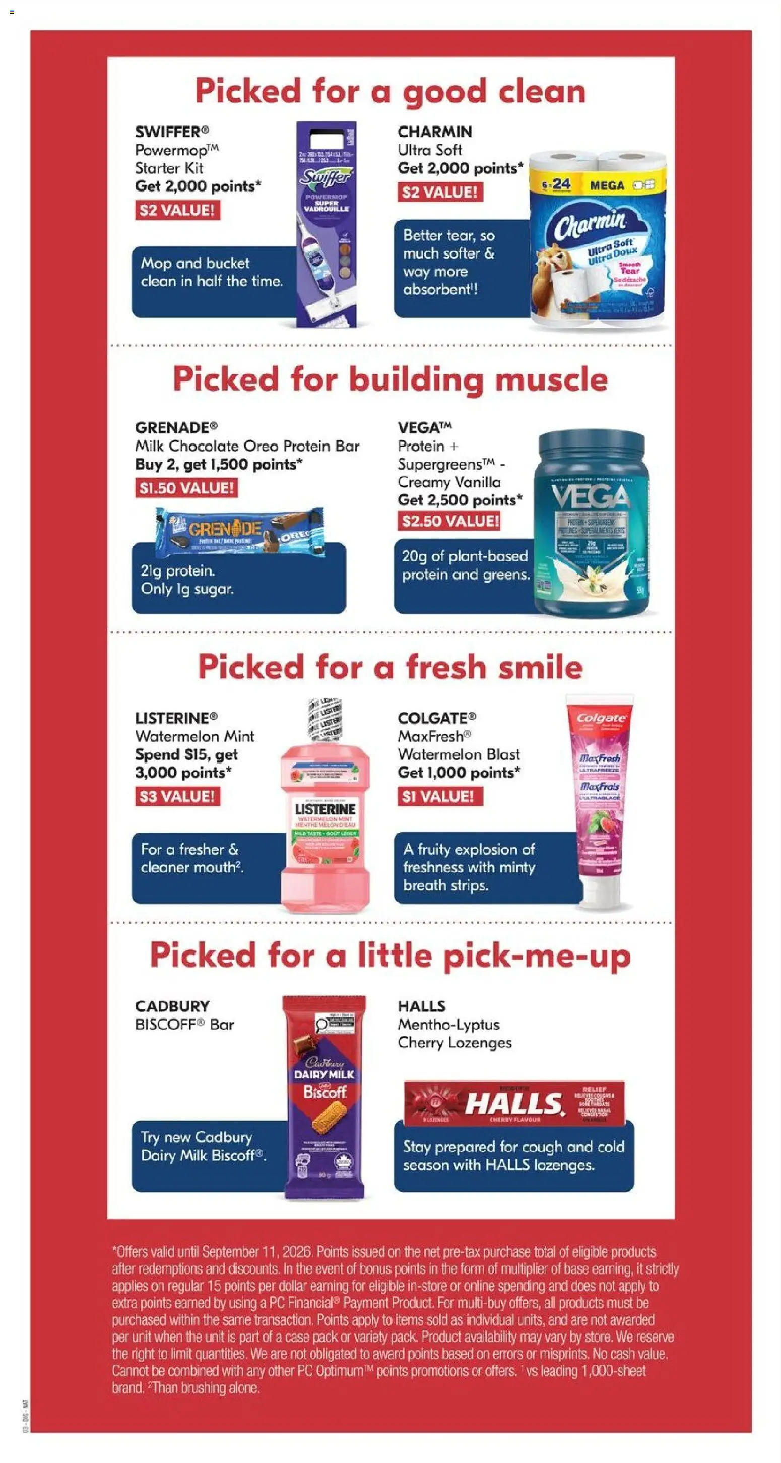 Shoppers flyer valid from Sep 5, 2026 | Page: 21 | Products: Oreo, Case, Protein bar, Vanilla