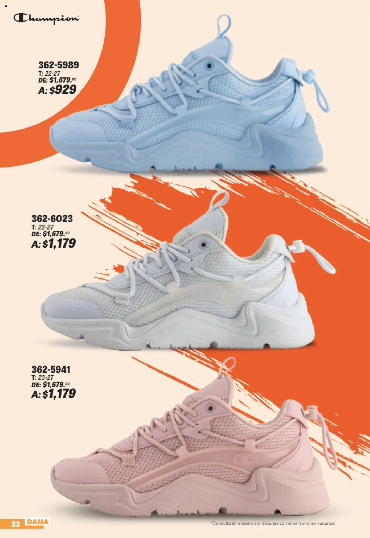 Nuevas ofertas de Andrea válidas en toda la República Mexicana desde el 19/07/2026. ¡Encuentra las mejores ofertas en Andrea catálogo Sports Week! | Página: 22