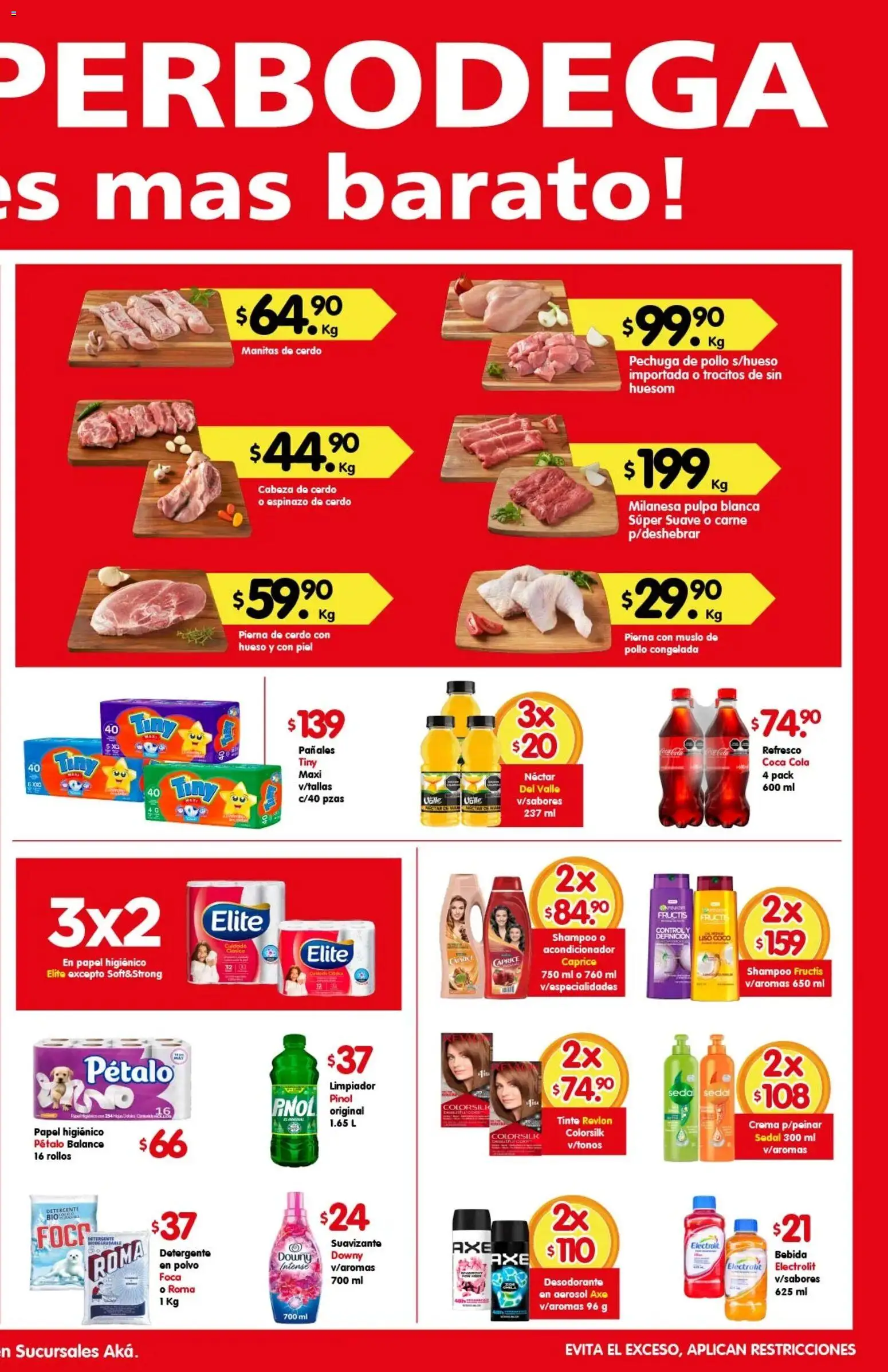Nuevas ofertas de Arteli válidas en toda la República Mexicana desde el 11/09/2026. ¡Encuentra las mejores ofertas en Arteli folleto Aká Superbodegas! | Página: 2 | Productos: Pollo, Milanesa, Pierna de cerdo, Carne