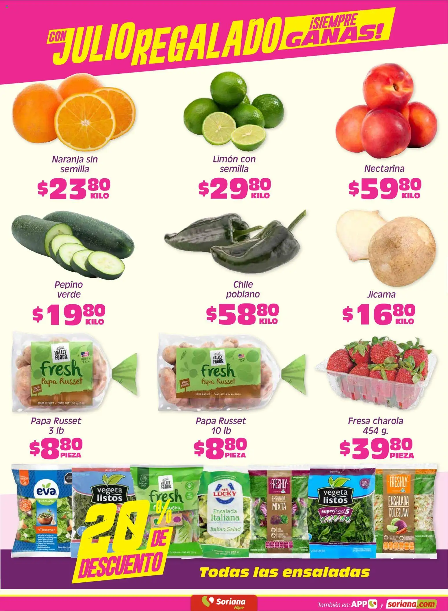 Nuevas ofertas de Soriana válidas en toda la República Mexicana desde el 19.06.2026. ¡Encuentra las mejores ofertas en Soriana Fin de Semana Híper: Tijuana, Mexicali, Ensenada, San Luis Río Colorado y Tecate! | Página: 2