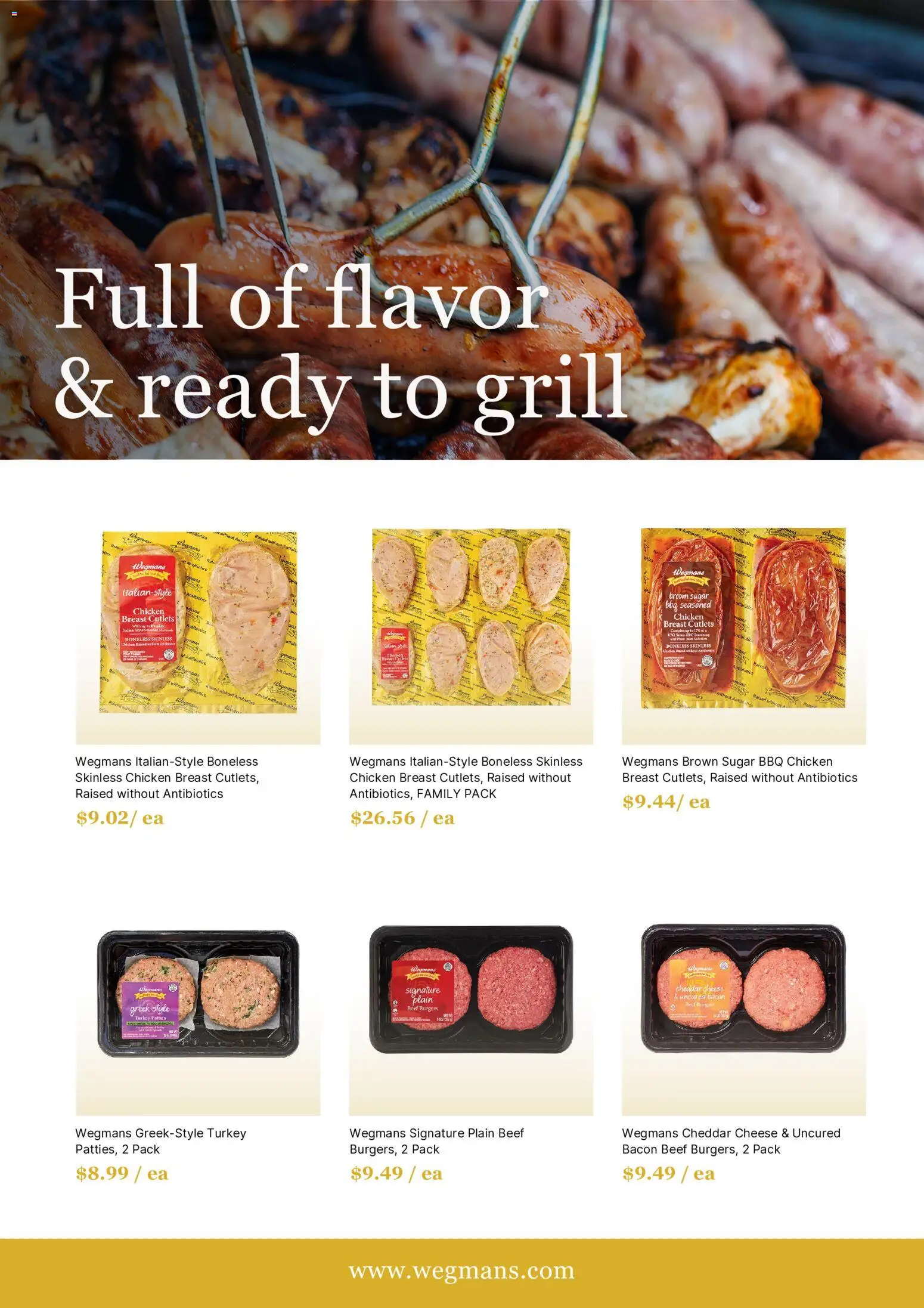 Wegmans Weekly Ad - valid from 01.05.2026 | Page: 3 | Products: Cheese, Beef, Sugar, Grill