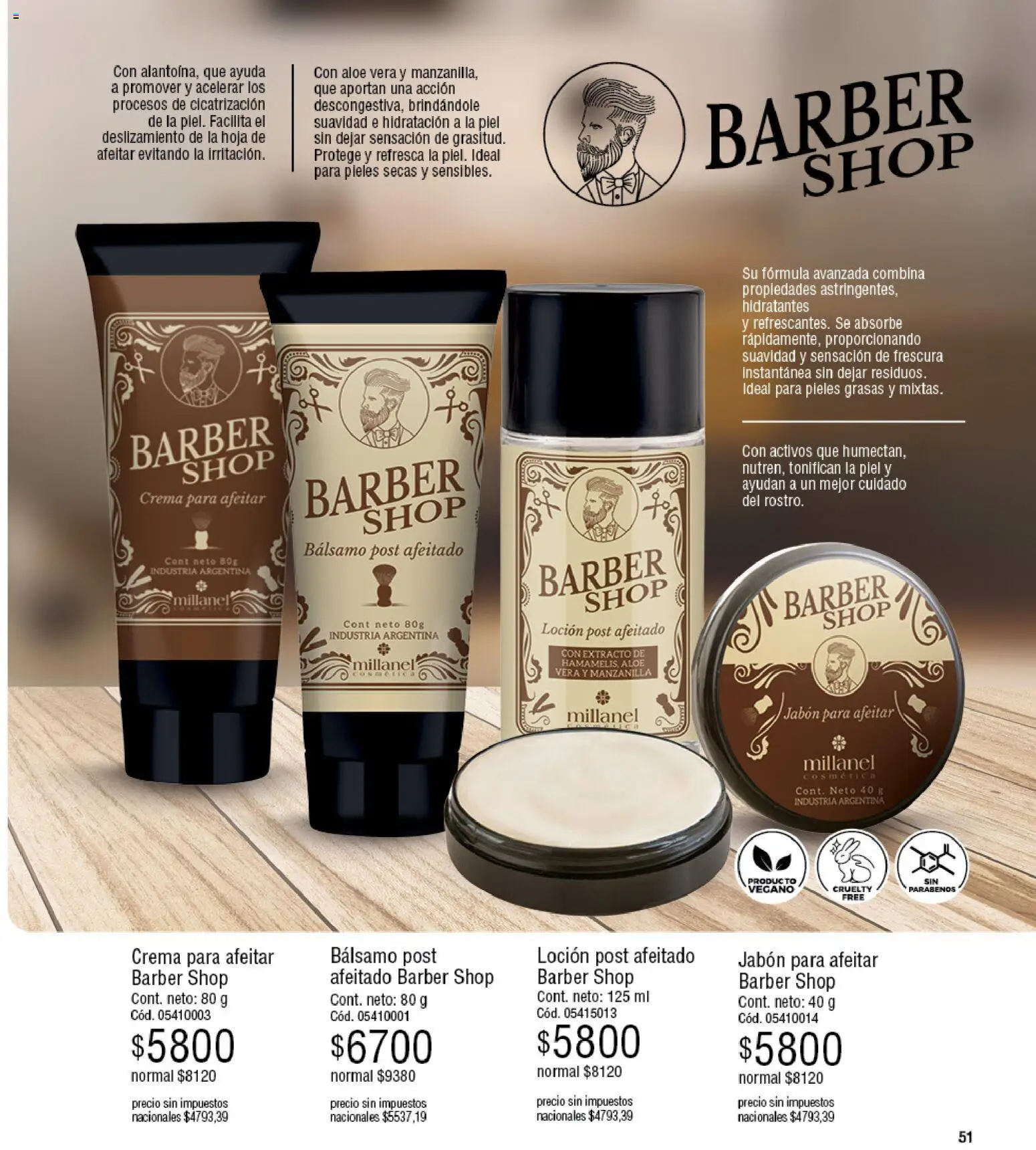 Millanel - Catálogo │ válido desde el 20/07/2026 | Página: 51 | Productos: Jabón, Bálsamo, Aloe Vera, Crema