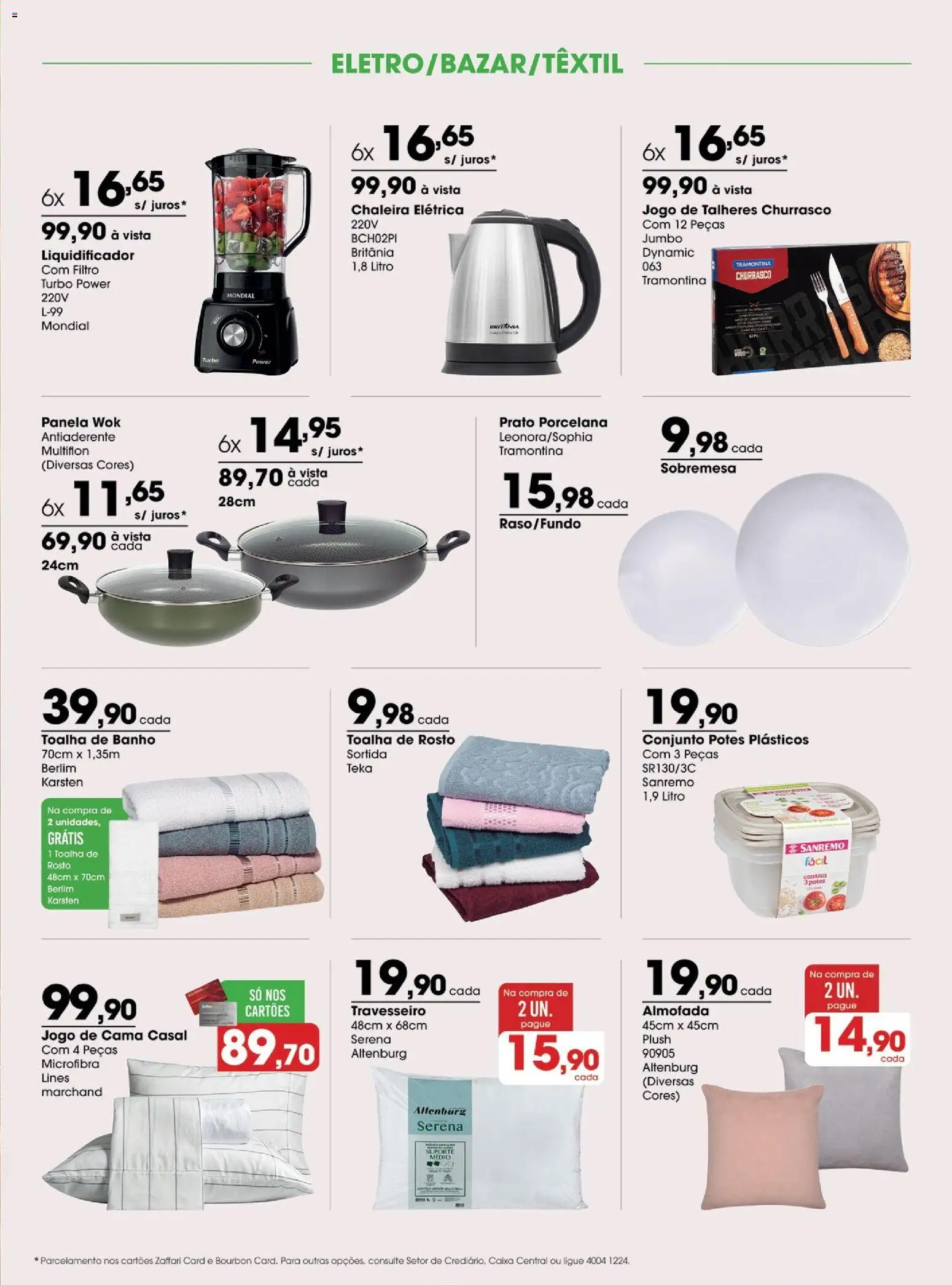 Zaffari Folheto - válido de 29/09/2026 | Página: 15 | Produtos: Cama, Panela, Caixa, Toalha de banho