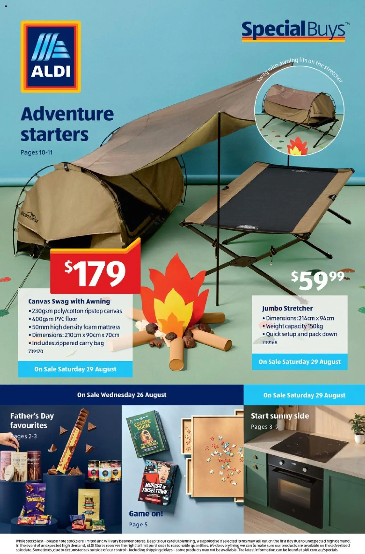Aldi catalogue - valid from 23/08/2026 | Page: 1 | Products: Game, Bag, Foam, Weight