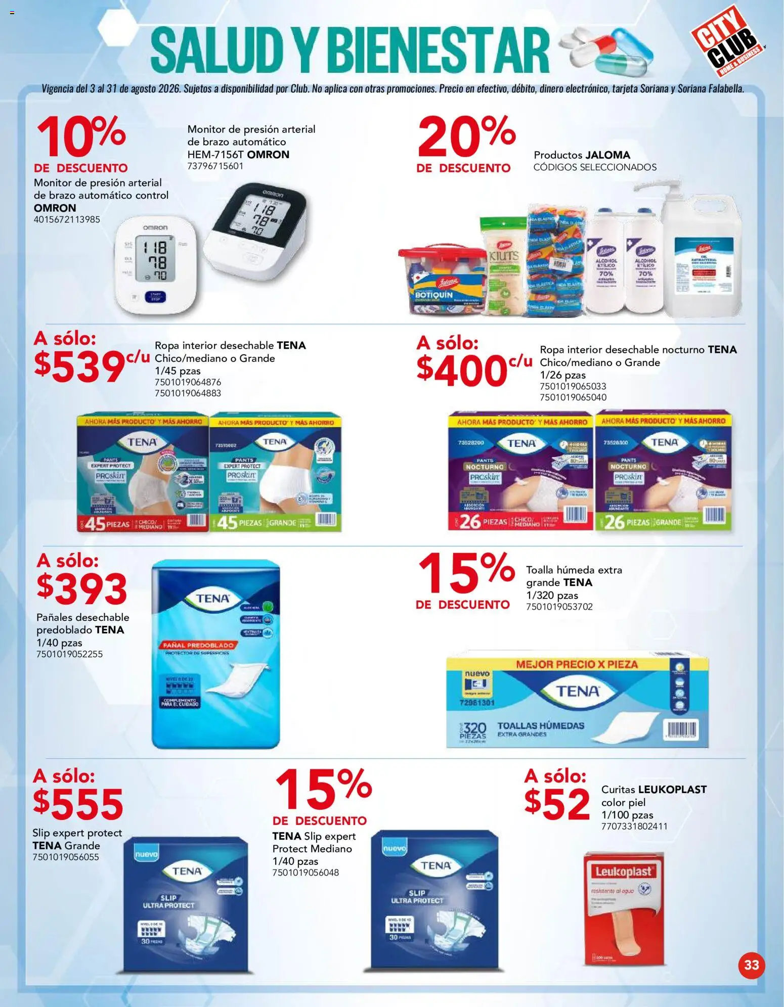 Nuevas ofertas de City Club válidas en toda la República Mexicana desde el 03/08/2026. ¡Encuentra las mejores ofertas en City Club catálogo! | Página: 33