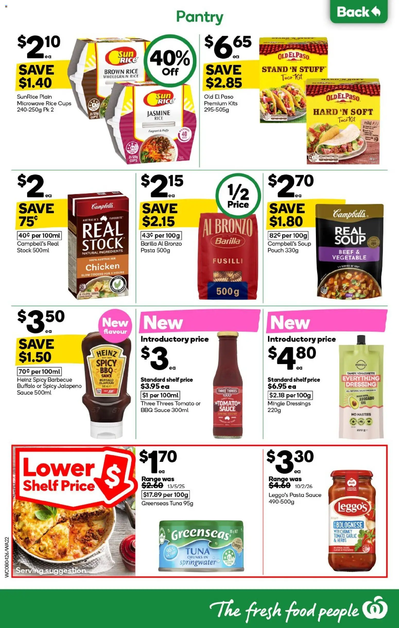 Woolworths catalogue - valid from 08.04.2026 | Page: 22 | Products: Kits, Rice, Avocado, Tuna