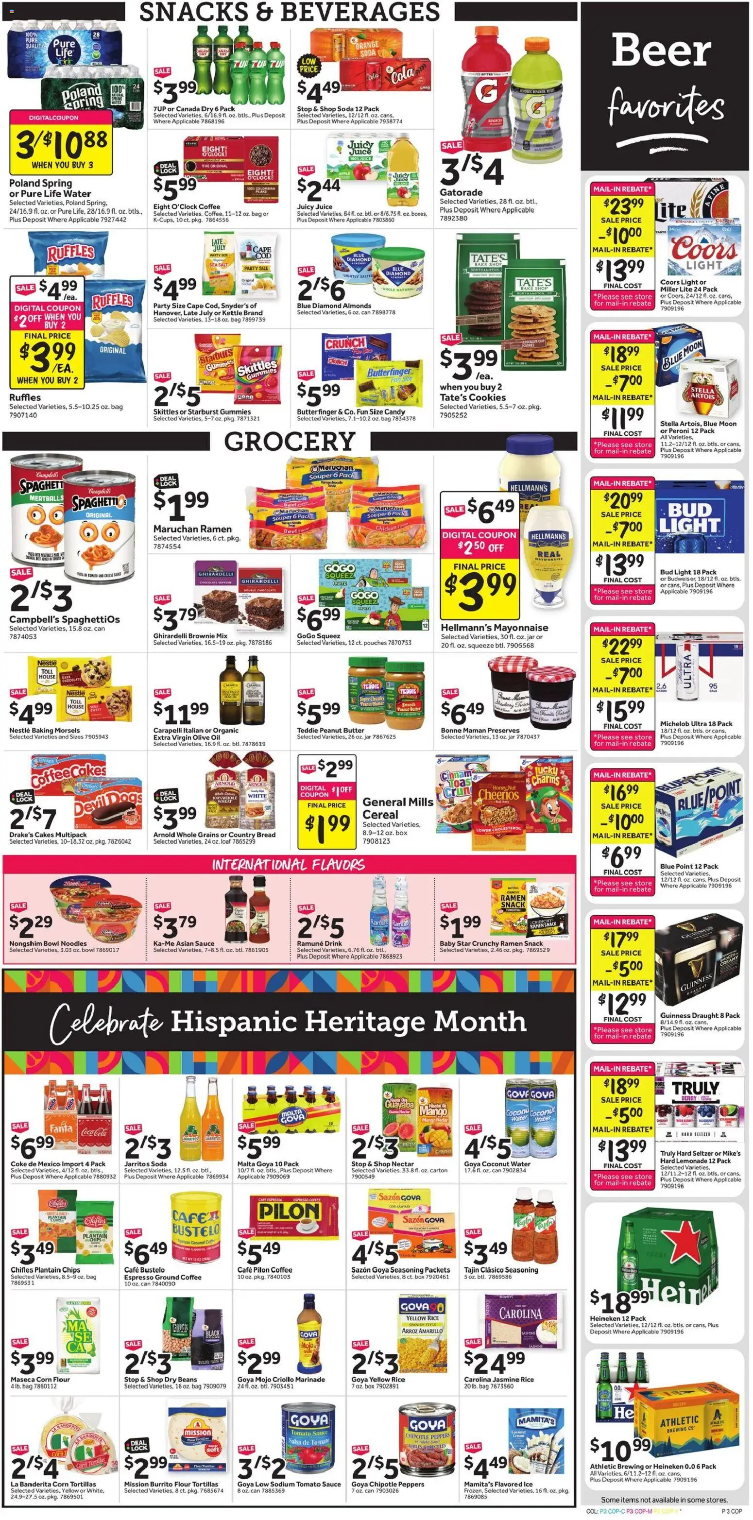 Stop & Shop Weekly Ad - valid from 09/18/2026 | Page: 7 | Products: Grains, Oil, Tortillas, Beans